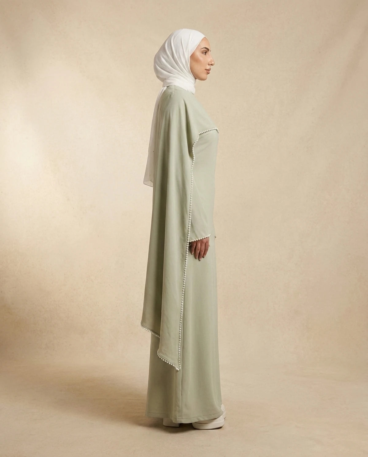 Fiorella Maxi Dress — side | SKU: SD-33436-lightgreen-XS,SD-33436-lightgreen-S,SD-33436-lightgreen-M,SD-33436-lightgreen-L,SD-33436-lightgreen-XL