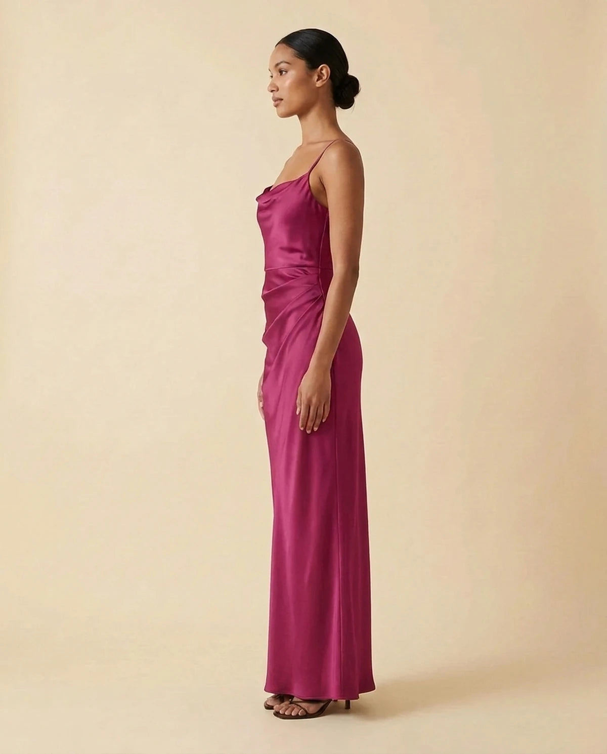 Fialka Maxi Dress — Magenta | SKU: SD-20423-magenta-L,SD-20423-magenta-M,SD-20423-magenta-S,SD-20423-magenta-XL,SD-20423-magenta-XS
