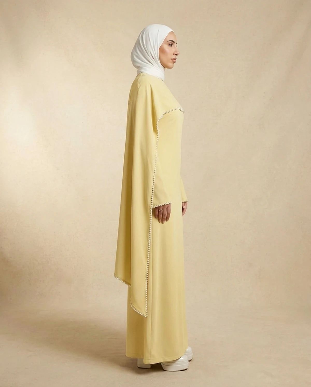 Fiorella Maxi Dress — Yellow | SKU: SD-33436-yellow-L,SD-33436-yellow-M,SD-33436-yellow-S,SD-33436-yellow-XL,SD-33436-yellow-XS