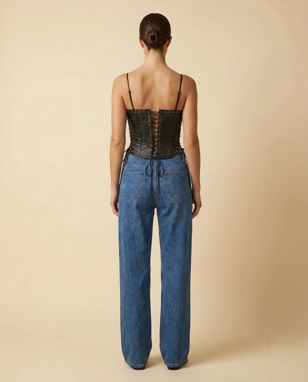 Fiammetta Corset Top — Black | SKU: SD-69329-black-L,SD-69329-black-M,SD-69329-black-S,SD-69329-black-XL,SD-69329-black-XS