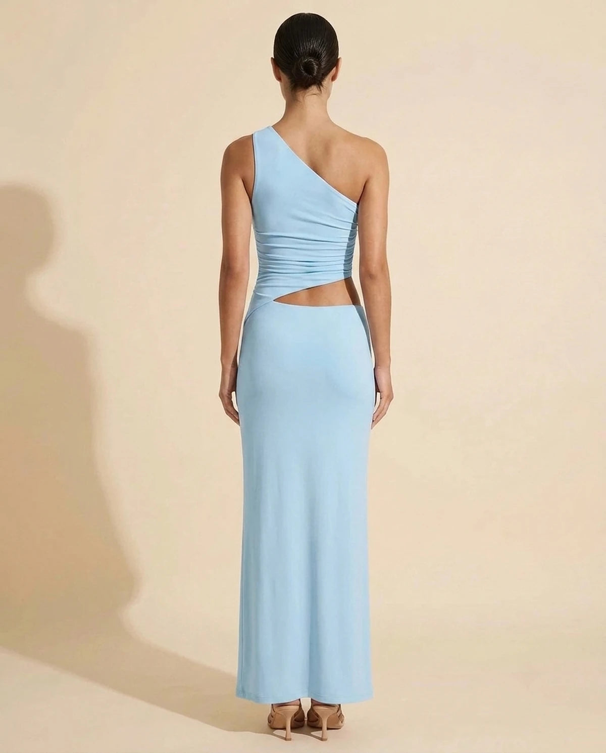 Evadne Maxi Dress - Light Blue | SKU: SD-40154-light-blue-L,SD-40154-light-blue-M,SD-40154-light-blue-S,SD-40154-light-blue-XL,SD-40154-light-blue-XS