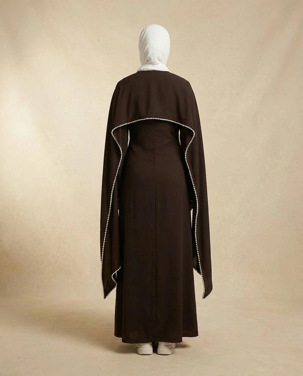 Fiorella Maxi Dress — Coffee | SKU: SD-33436-coffee-L,SD-33436-coffee-M,SD-33436-coffee-S,SD-33436-coffee-XL,SD-33436-coffee-XS