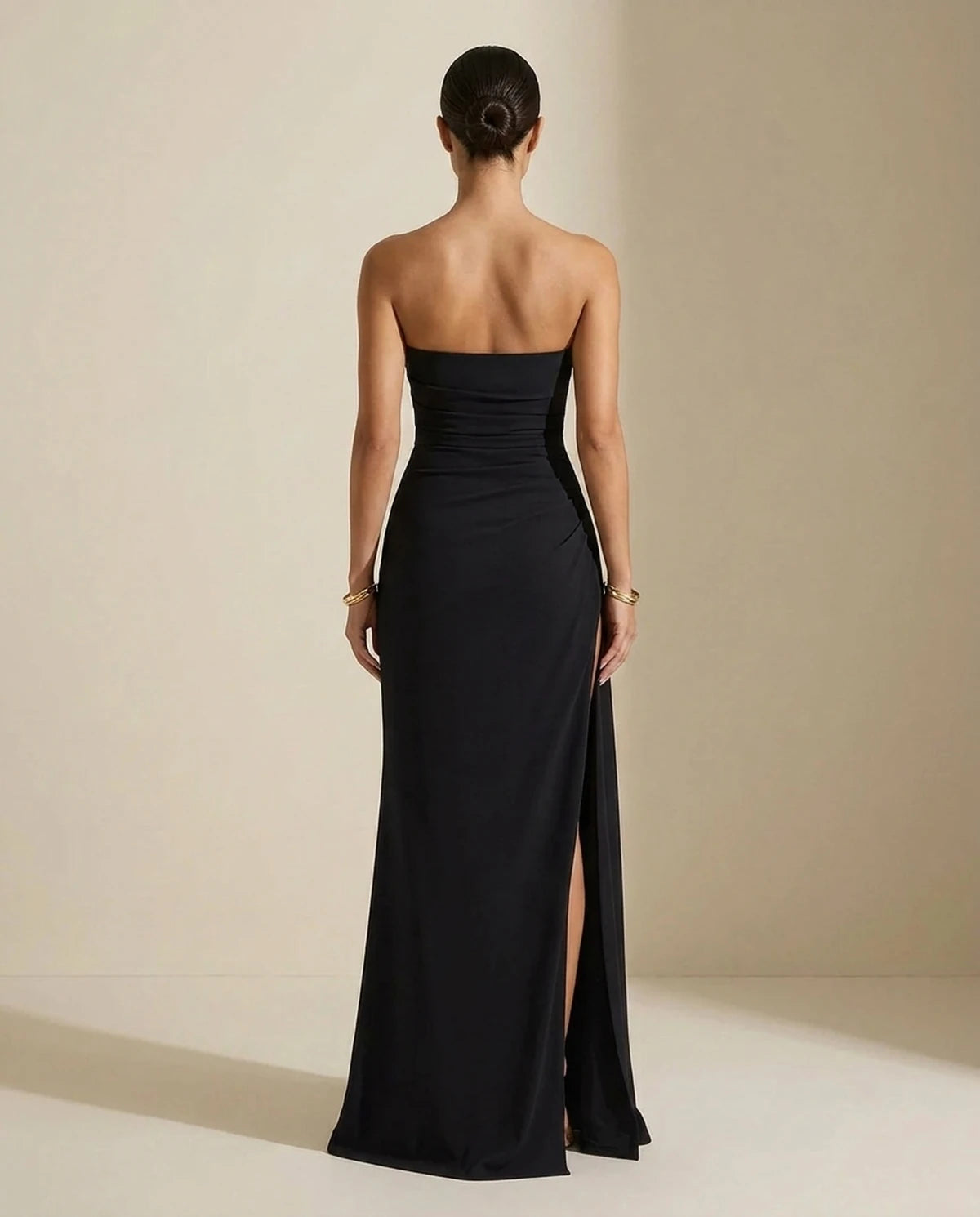 Faustine Maxi Dress — Black | SKU: SD-54872-black-L,SD-54872-black-M,SD-54872-black-S,SD-54872-black-XL,SD-54872-black-XS