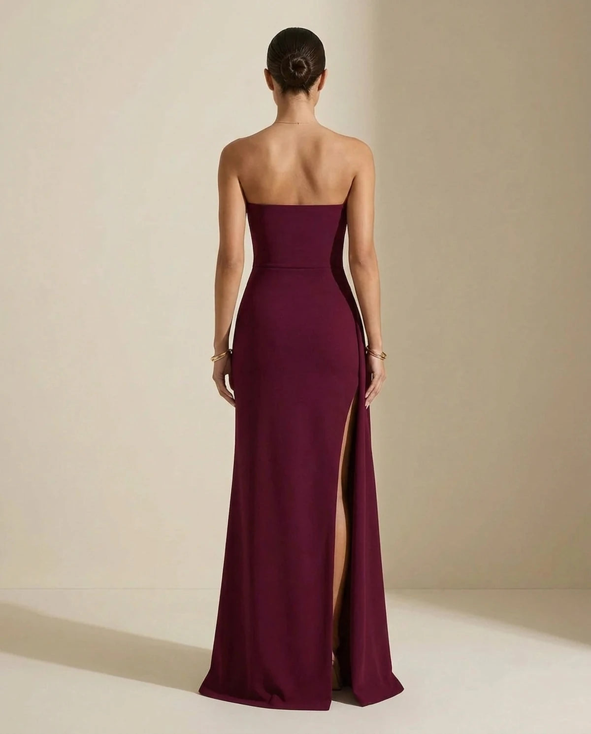 Faustine Maxi Dress — Red | SKU: SD-54872-red-L,SD-54872-red-M,SD-54872-red-S,SD-54872-red-XL,SD-54872-red-XS