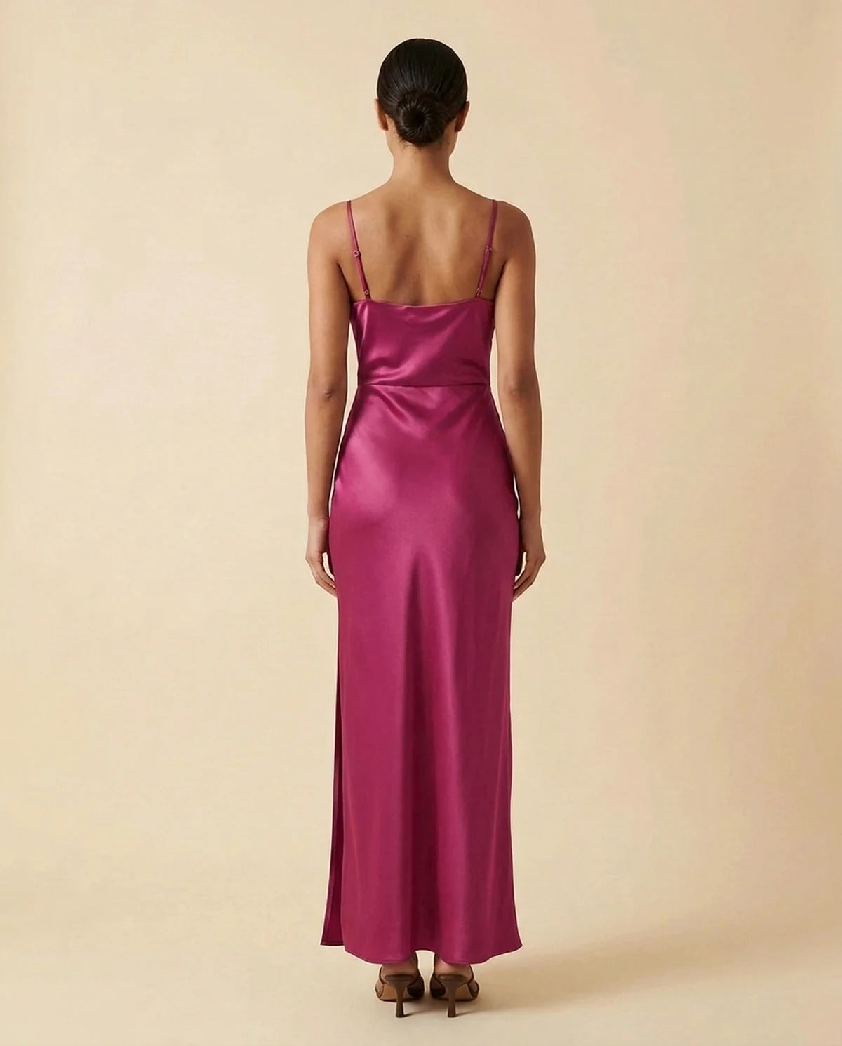 Fialka Maxi Dress — Magenta | SKU: SD-20423-magenta-L,SD-20423-magenta-M,SD-20423-magenta-S,SD-20423-magenta-XL,SD-20423-magenta-XS