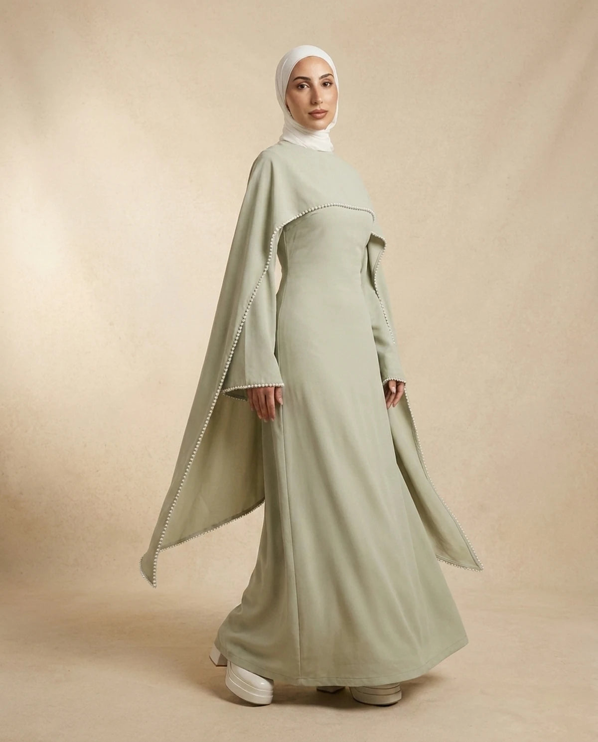 Fiorella Maxi Dress — front | SKU: SD-33436-lightgreen-XS,SD-33436-lightgreen-S,SD-33436-lightgreen-M,SD-33436-lightgreen-L,SD-33436-lightgreen-XL