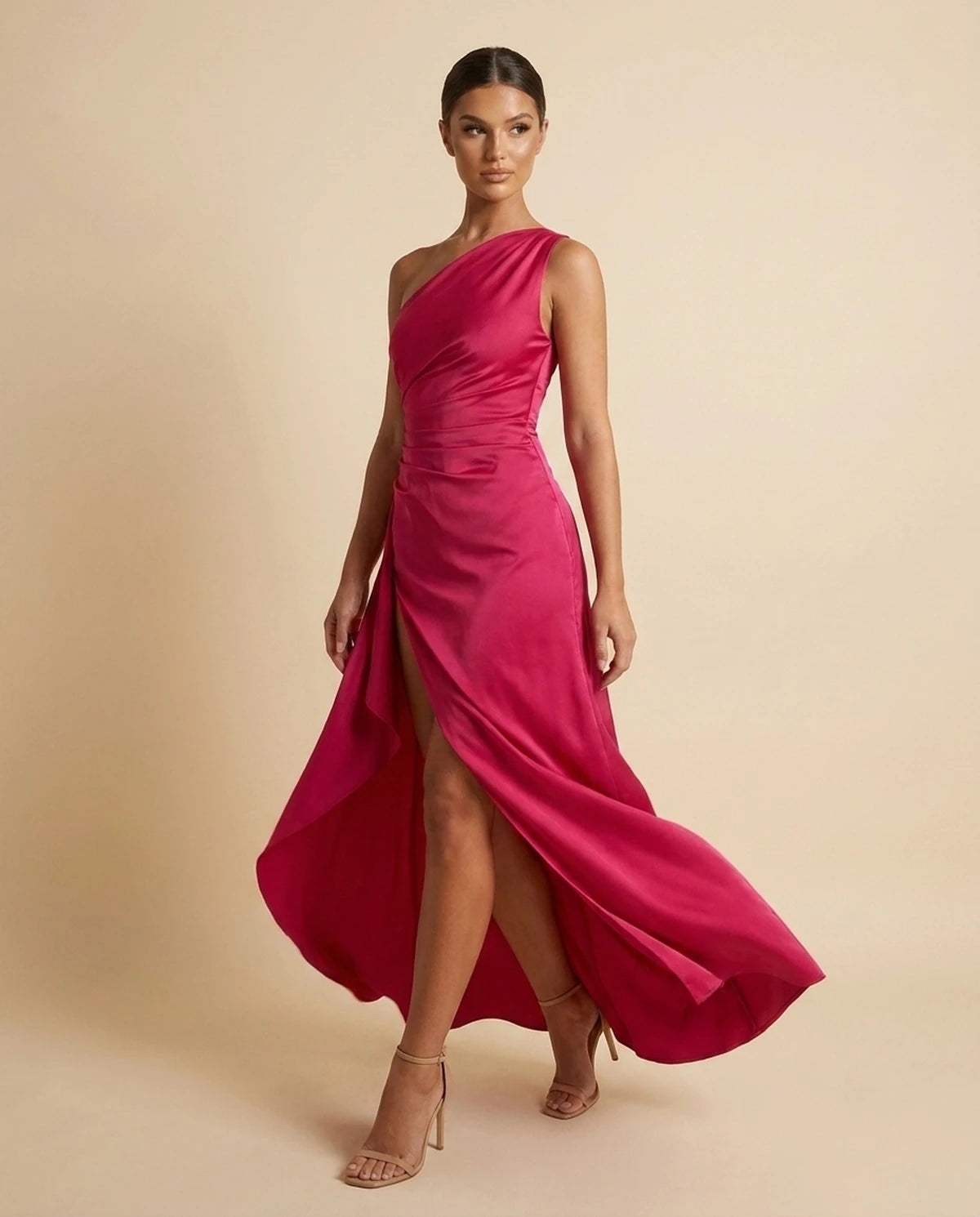 Fenella Maxi Dress — Rose Red | SKU: SD-31197-rosered-XS,SD-31197-rosered-S,SD-31197-rosered-M,SD-31197-rosered-L,SD-31197-rosered-XL