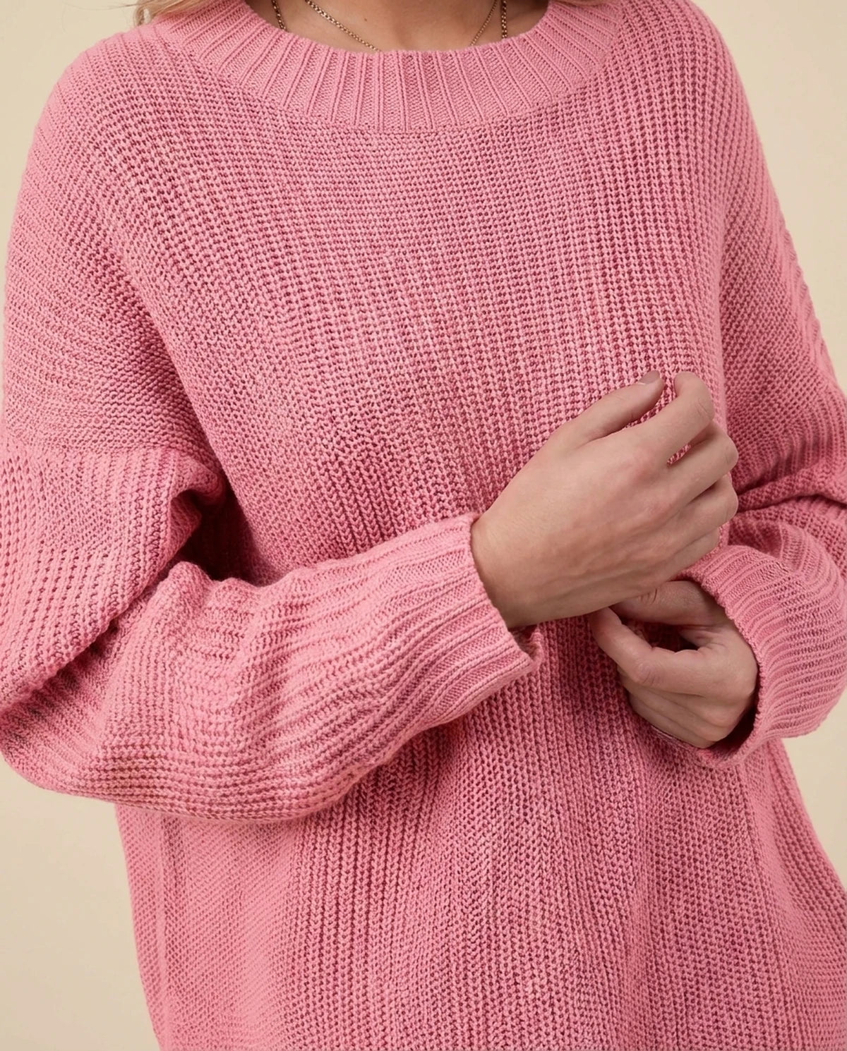 Arcadia Sweater — Watermelon Red
