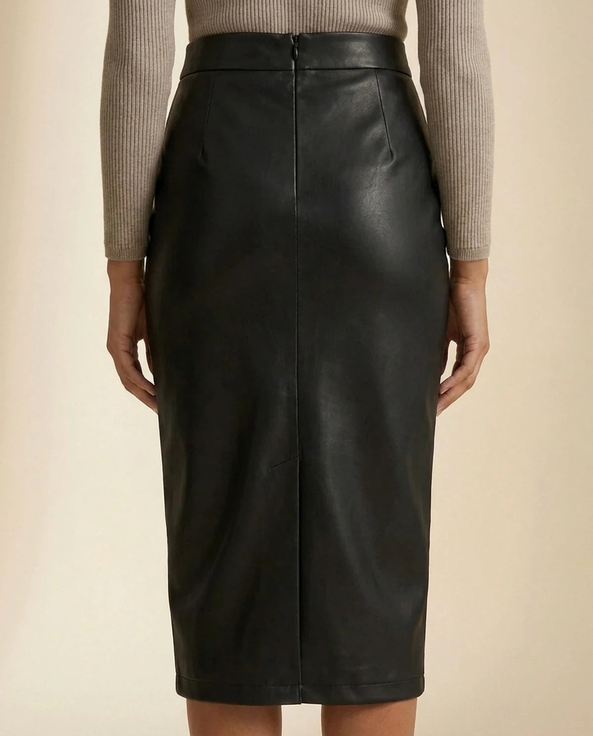 Evanthe Midi Skirt — Black | SKU: SD-99103-black-L,SD-99103-black-M,SD-99103-black-S,SD-99103-black-XL,SD-99103-black-XS