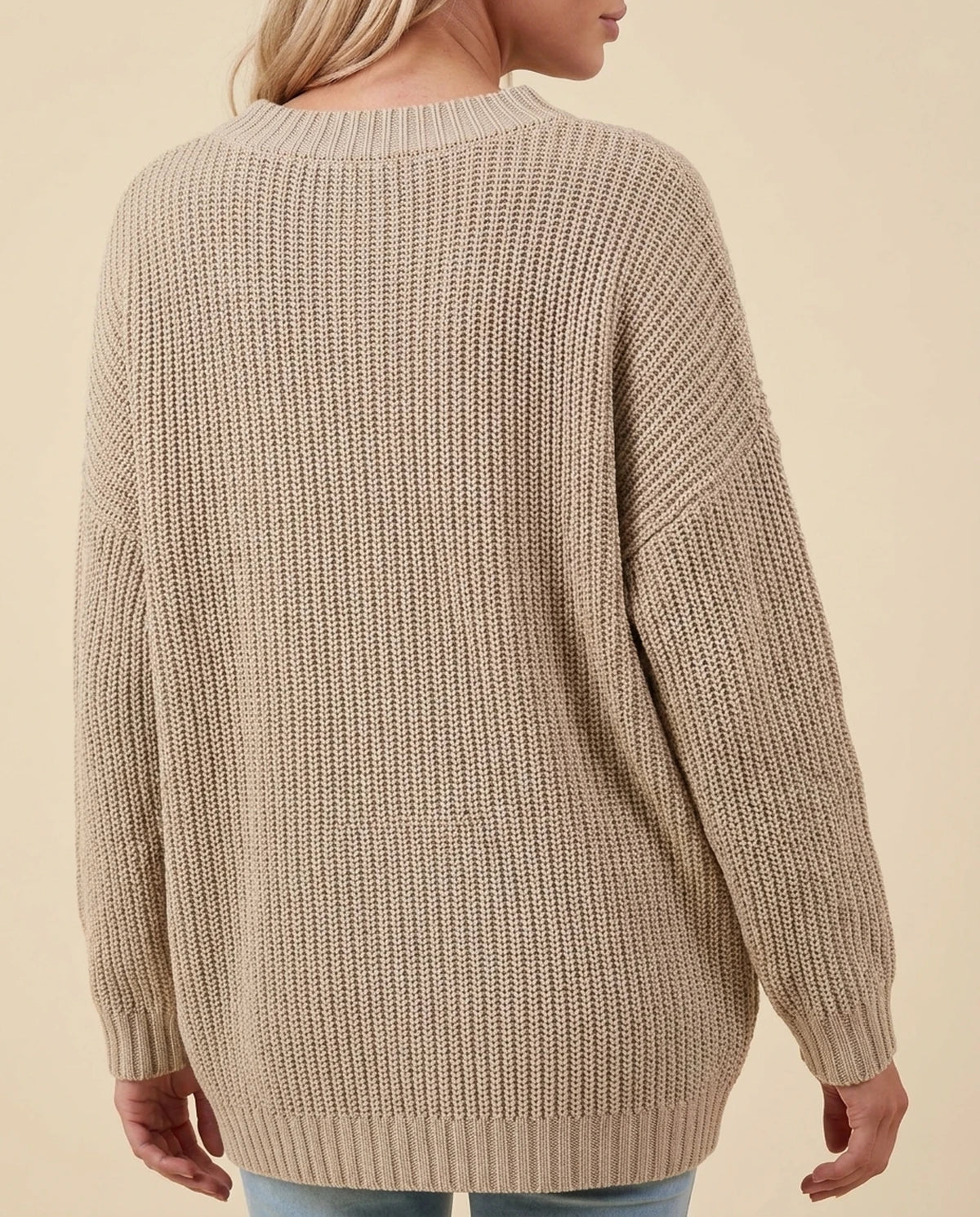 Arcadia Sweater — Khaki | SKU: SD-02497-khaki-2XL,SD-02497-khaki-L,SD-02497-khaki-M,SD-02497-khaki-S,SD-02497-khaki-XL,SD-02497-khaki-XS
