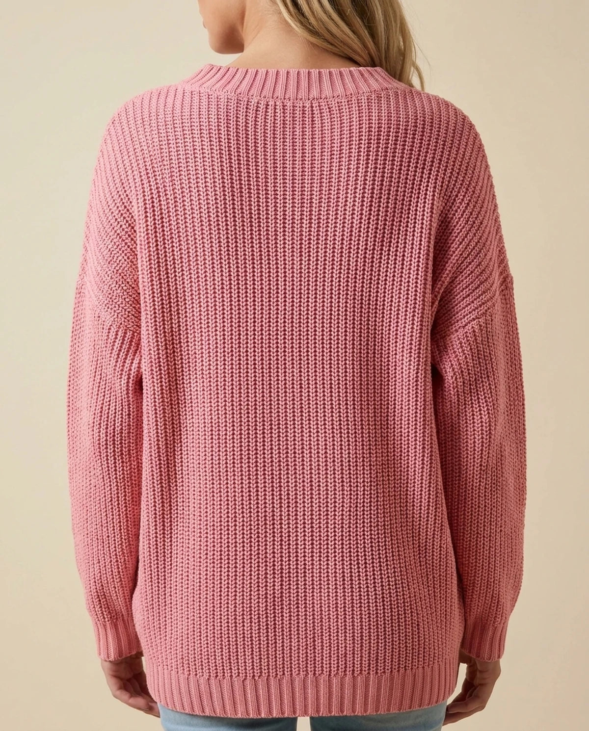 Arcadia Sweater — Watermelon Red | SKU: SD-02497-watermelon-red-XS,SD-02497-watermelonred-2XL,SD-02497-watermelonred-L,SD-02497-watermelonred-M,SD-02497-watermelonred-S,SD-02497-watermelonred-XL