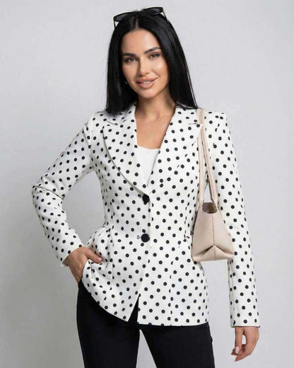 Lauven Verona Jacket - Slim Fit Polka Dot Design for Elegant Workwear