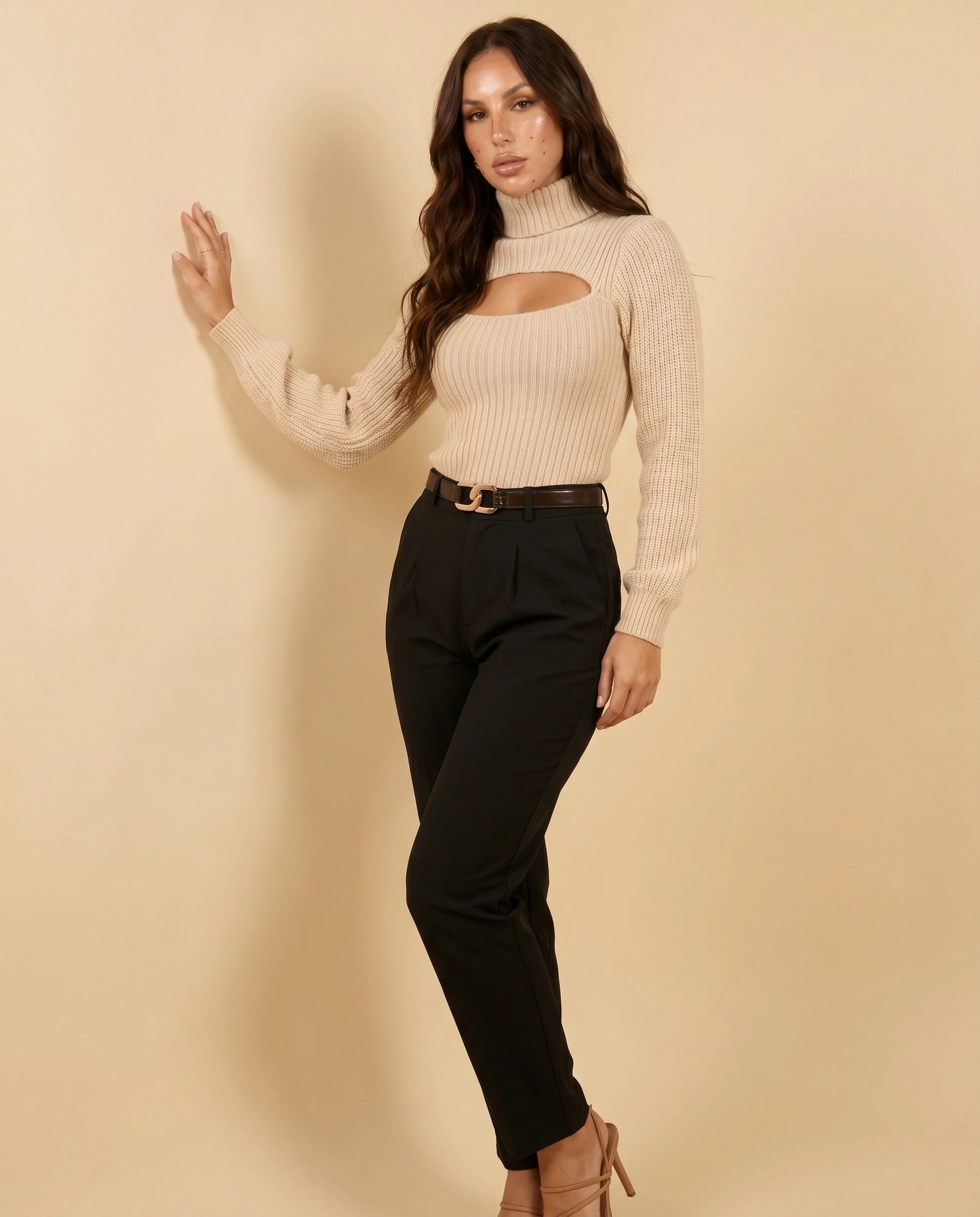 Ivory Sweater 8 — angled pose