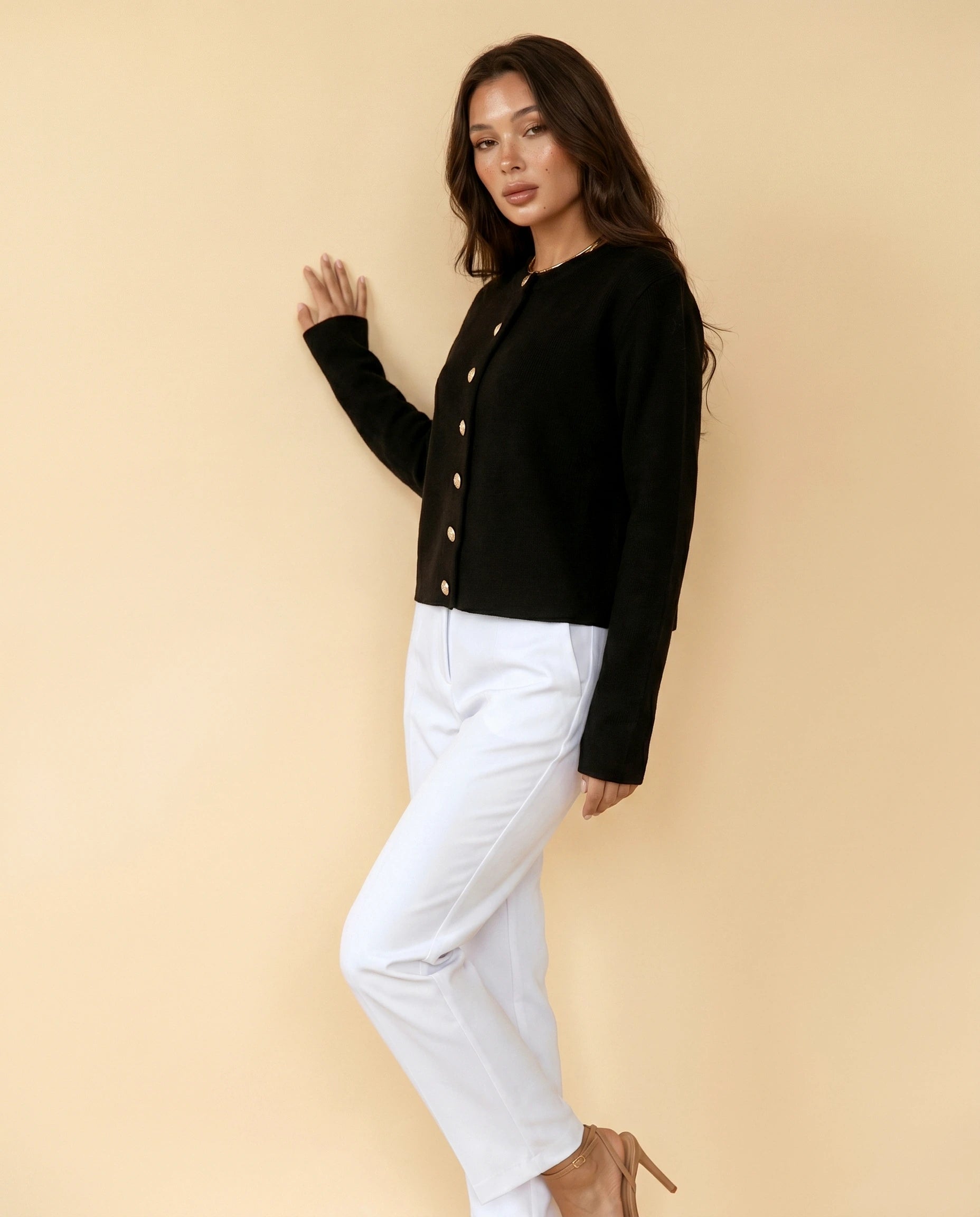 Noir Cardigan 5 angled