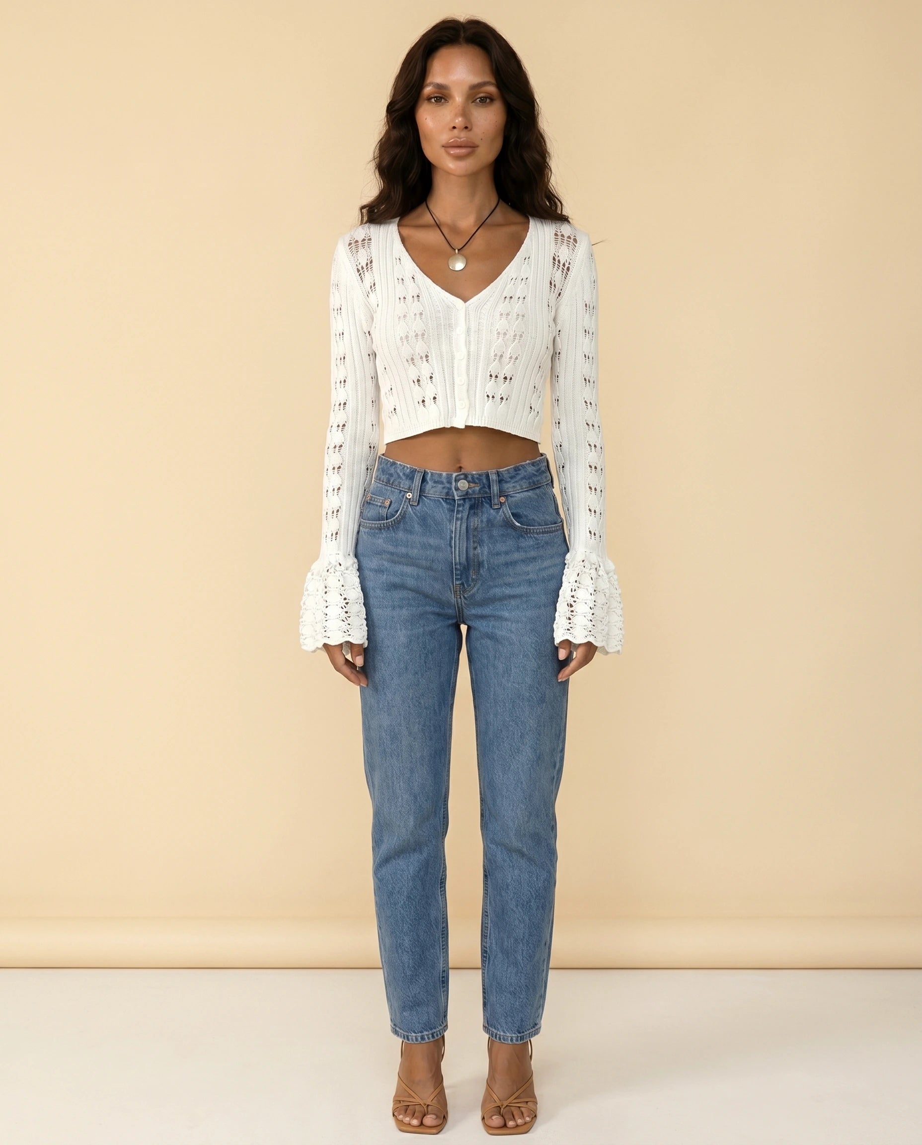 Laceflare Cardigan front | SKU: LC-58239-WHT-L-S2,LC-58239-WHT-M-S2,LC-58239-WHT-S-S2,LC-58239-WHT-XL-S2,LC-58239-WHT-XS-S2