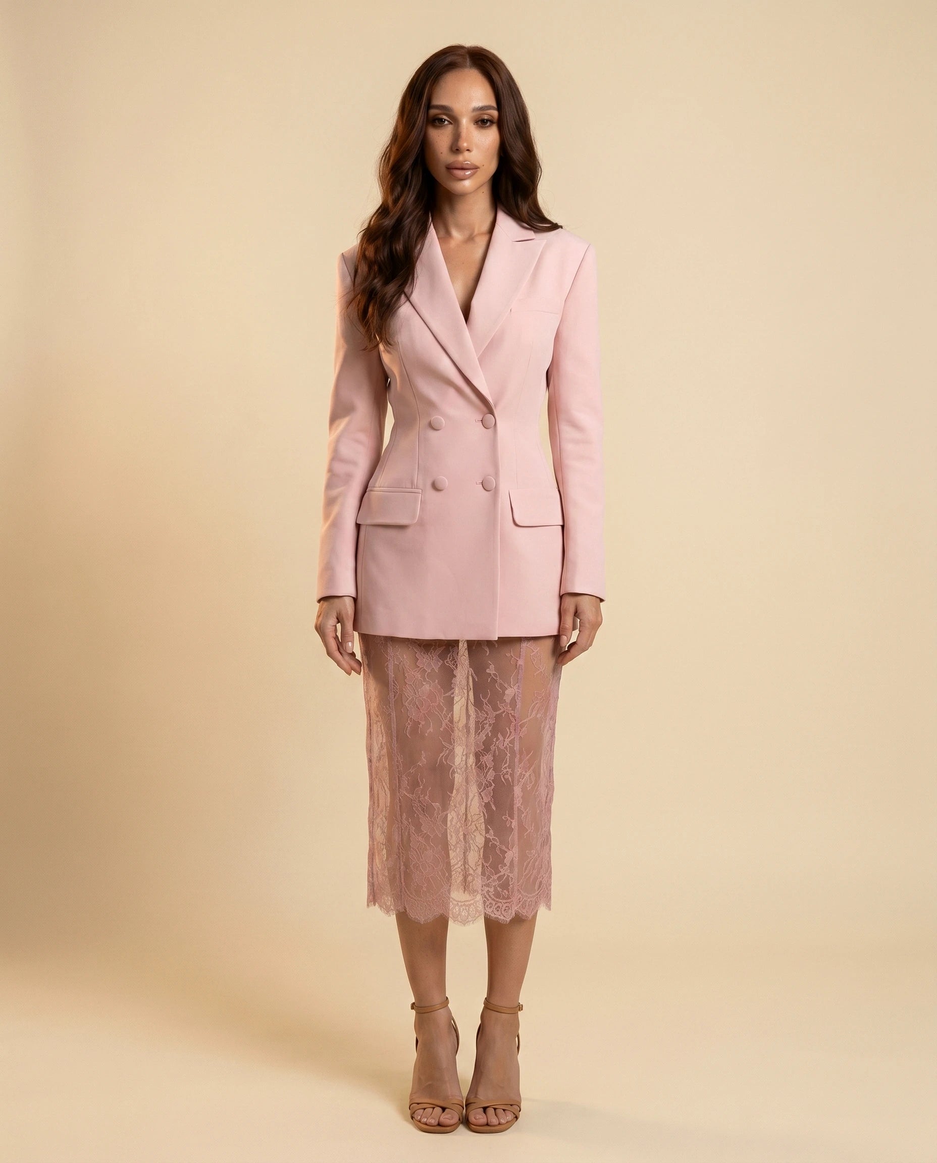 Rosalie Blazer front | SKU: RB-59284-pink-L-S2,RB-59284-pink-M-S2,RB-59284-pink-S-S2,RB-59284-pink-XL-S2,RB-59284-pink-XS-S2