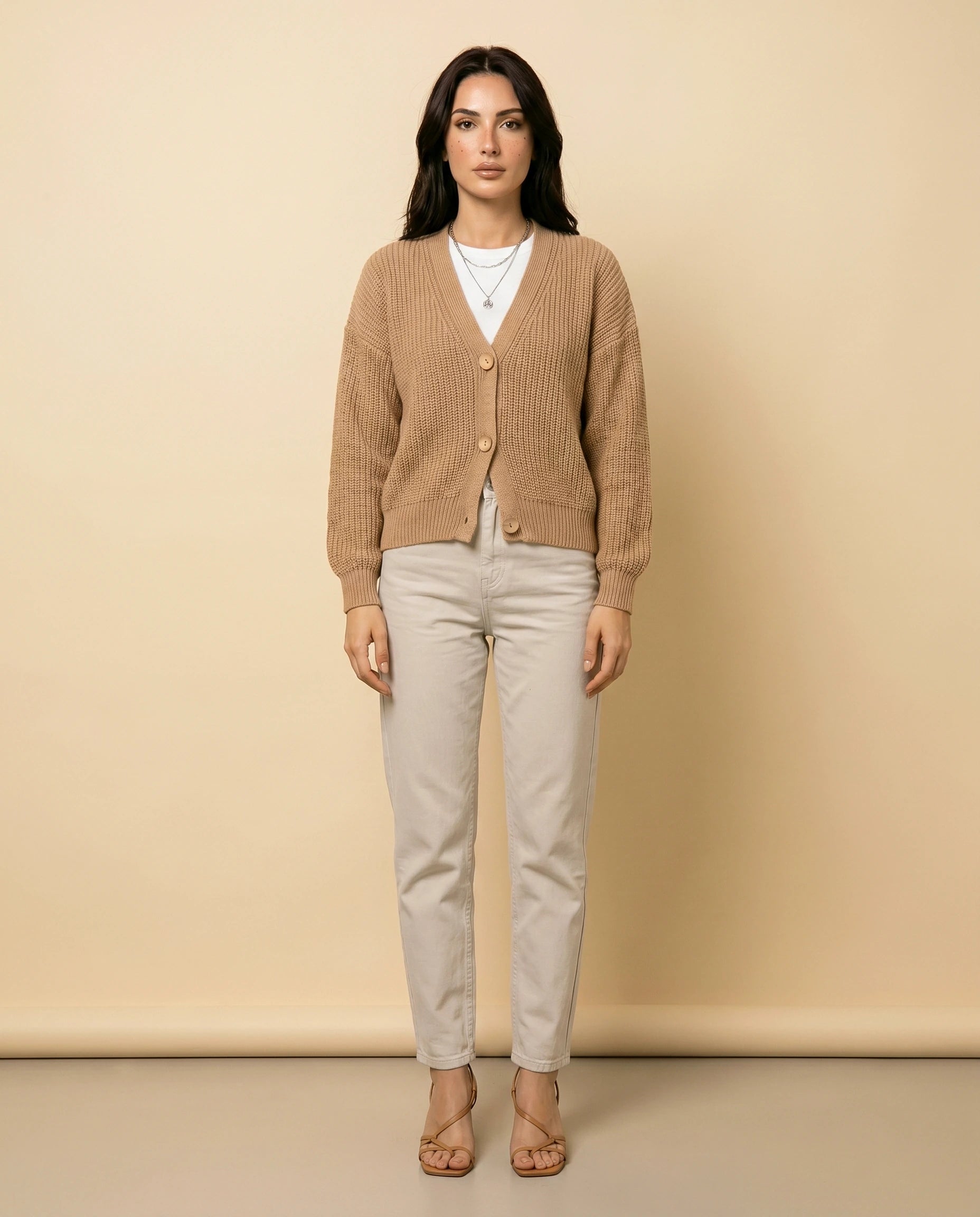 Saffron Cardigan 1 front