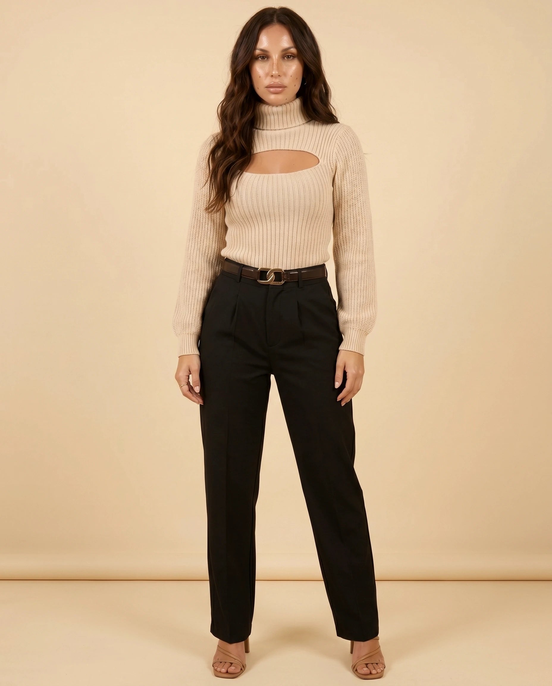 Ivory Sweater 8 — full front view
