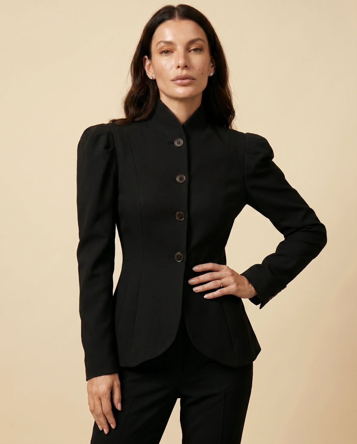 Noire Blazer detail | SKU: NB-86421-black-L-S2,NB-86421-black-M-S2,NB-86421-black-S-S2,NB-86421-black-XL-S2,NB-86421-black-XS-S2