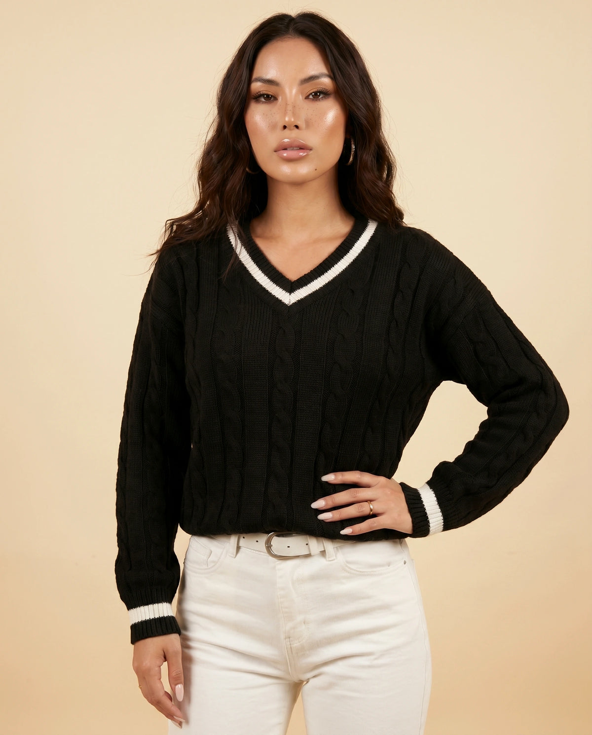 Verona Sweater 2 detail | SKU: VS-48217-black-L-S2,VS-48217-black-M-S2,VS-48217-black-S-S2,VS-48217-black-XL-S2,VS-48217-black-XS-S2