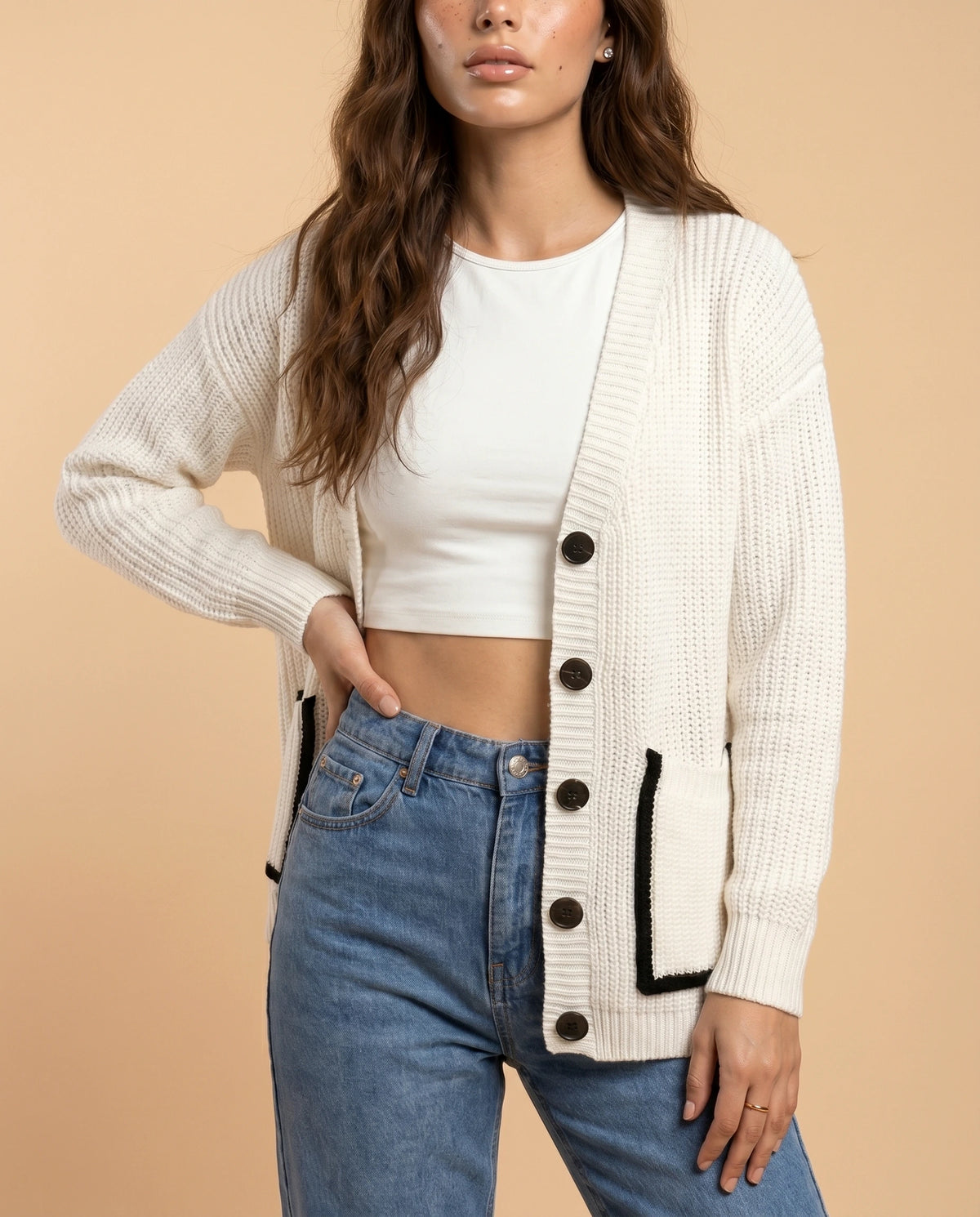November Cardigan 5157 detail | SKU: EC-57291-Ivory-L-S2,EC-57291-Ivory-M-S2,EC-57291-Ivory-S-S2,EC-57291-Ivory-XL-S2,EC-57291-Ivory-XS-S2