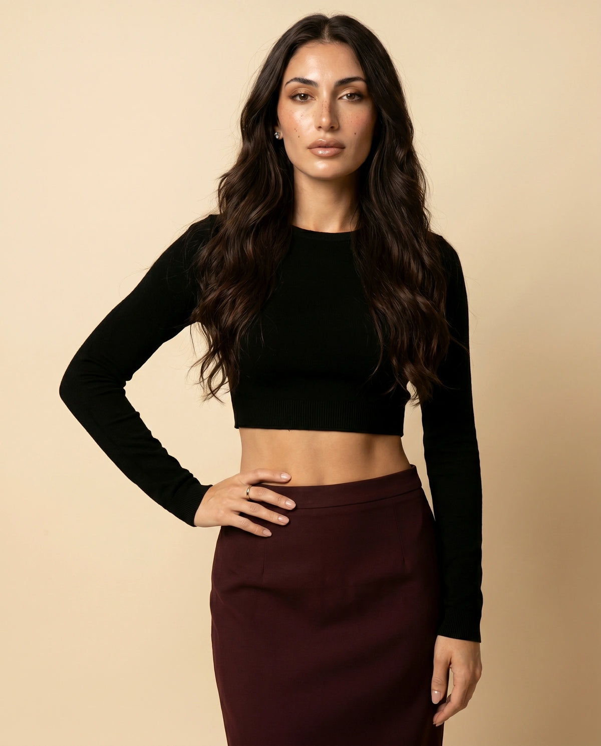 Merlot Maxi Skirt detail | SKU: MMS-83542-burgundy-L-S2,MMS-83542-burgundy-M-S2,MMS-83542-burgundy-S-S2,MMS-83542-burgundy-XL-S2,MMS-83542-burgundy-XS-S2