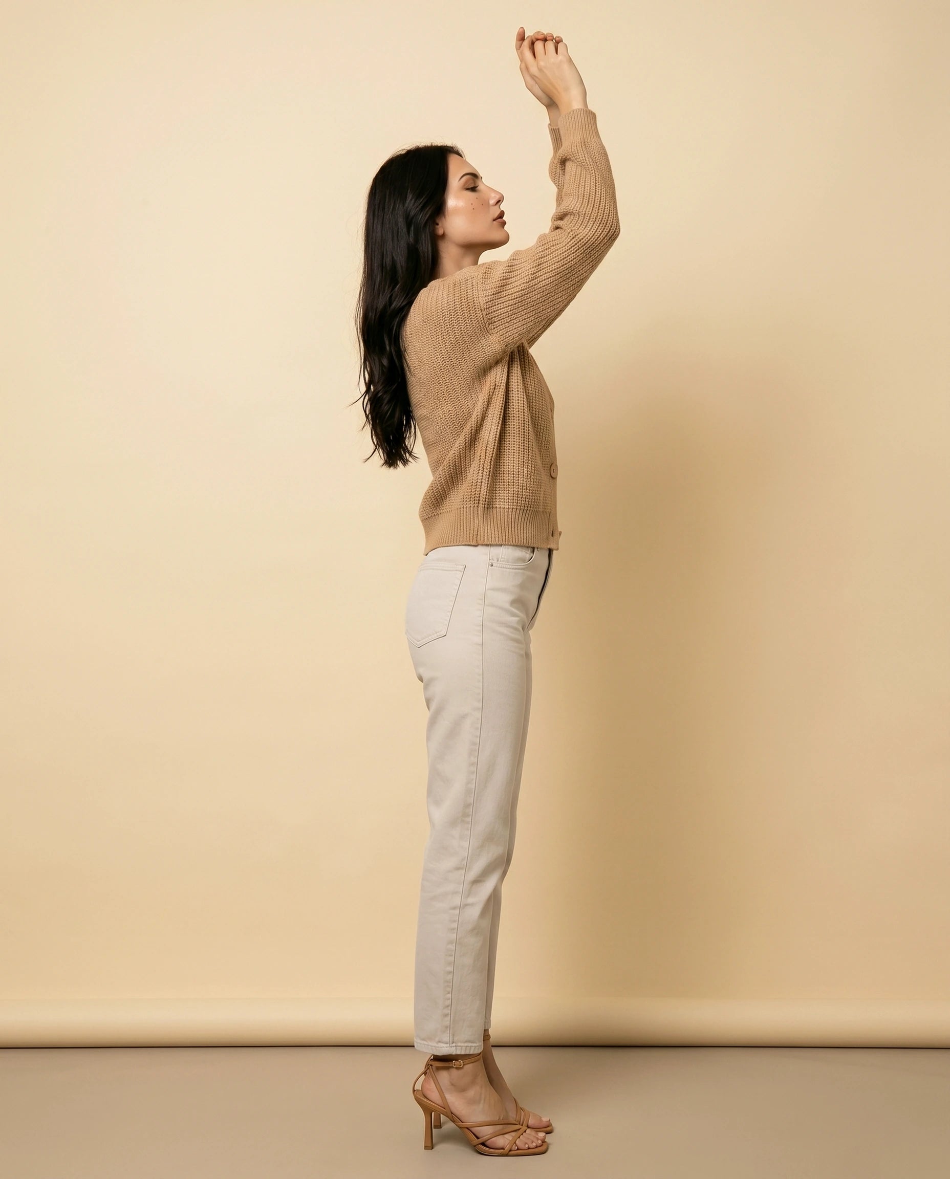 Saffron Cardigan 1 side