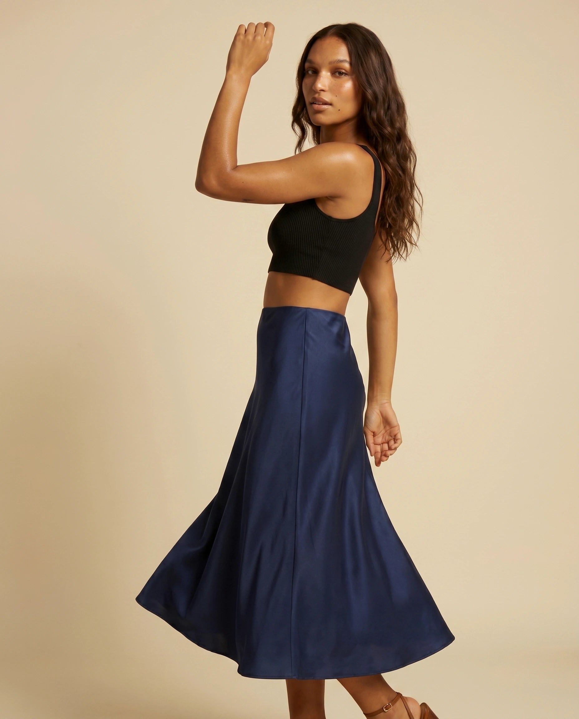 Astra Midi Skirt finale | SKU: AMS-95241-navy-L-S2,AMS-95241-navy-M-S2,AMS-95241-navy-S-S2,AMS-95241-navy-XL-S2,AMS-95241-navy-XS-S2