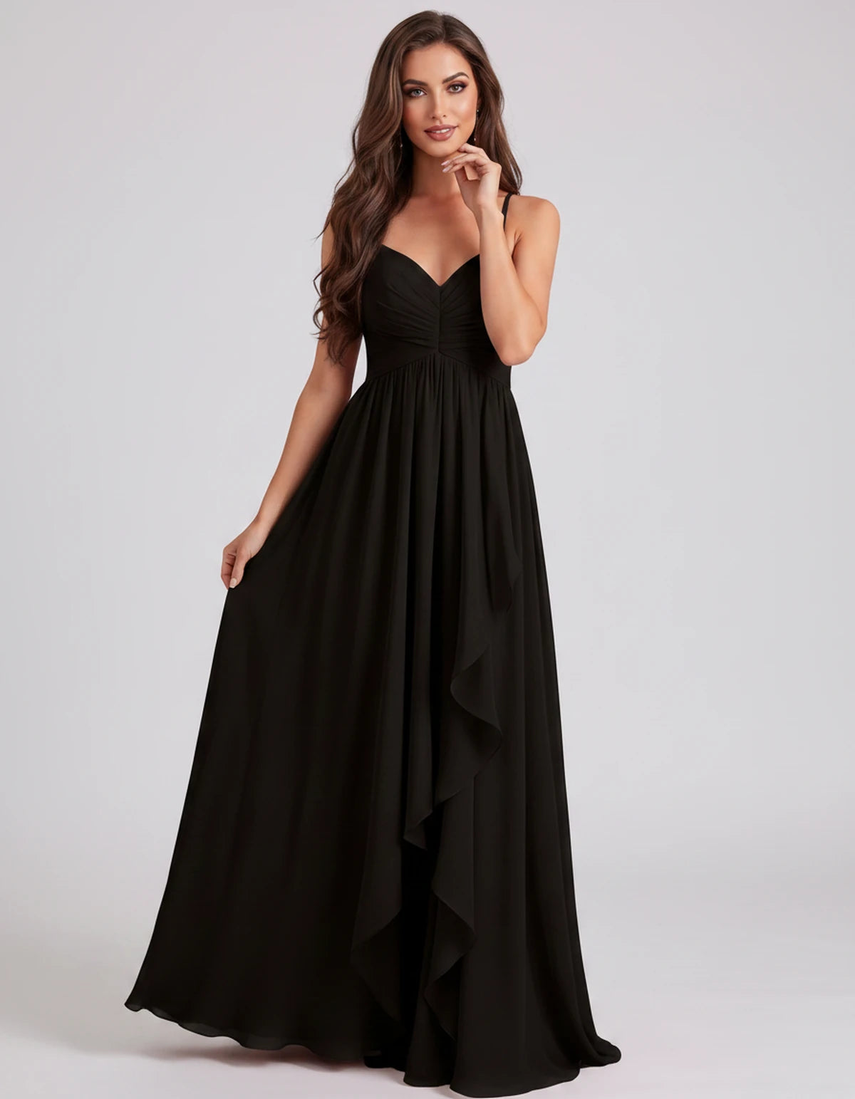 Adelaide Maxi Dress — Black | SKU: SD-89585-black-2,SD-89585-black-4,SD-89585-black-6,SD-89585-black-8,SD-89585-black-10,SD-89585-black-12,SD-89585-black-14,SD-89585-black-16,SD-89585-black-16W,SD-89585-black-18W,SD-89585-black-20W,SD-89585-black-22W