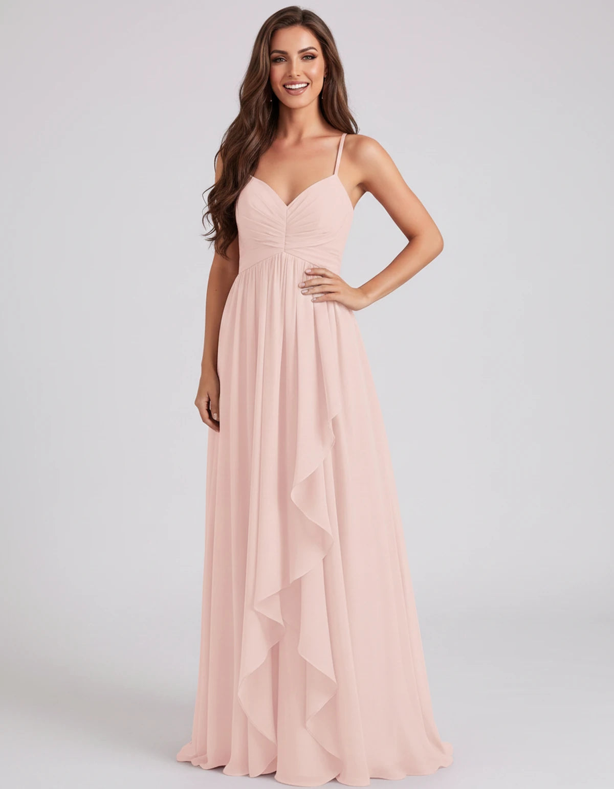 Adelaide Maxi Dress — Light Pink | SKU: SD-89585-lightpink-2,SD-89585-lightpink-4,SD-89585-lightpink-6,SD-89585-lightpink-8,SD-89585-lightpink-10,SD-89585-lightpink-12,SD-89585-lightpink-14,SD-89585-lightpink-16,SD-89585-lightpink-16W,SD-89585-lightpink-18W,SD-89585-lightpink-20W,SD-89585-lightpink-22W