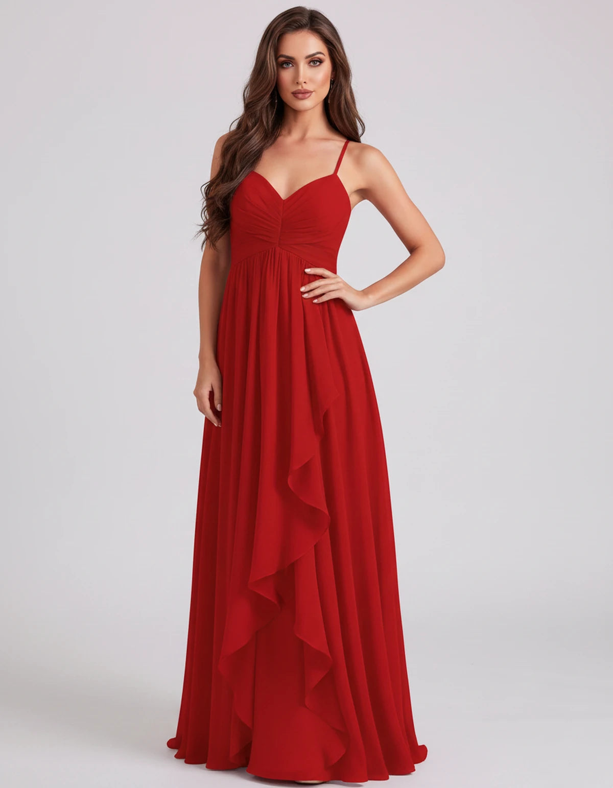 Adelaide Maxi Dress — Red | SKU: SD-89585-red-2,SD-89585-red-4,SD-89585-red-6,SD-89585-red-8,SD-89585-red-10,SD-89585-red-12,SD-89585-red-14,SD-89585-red-16,SD-89585-red-16W,SD-89585-red-18W,SD-89585-red-20W,SD-89585-red-22W