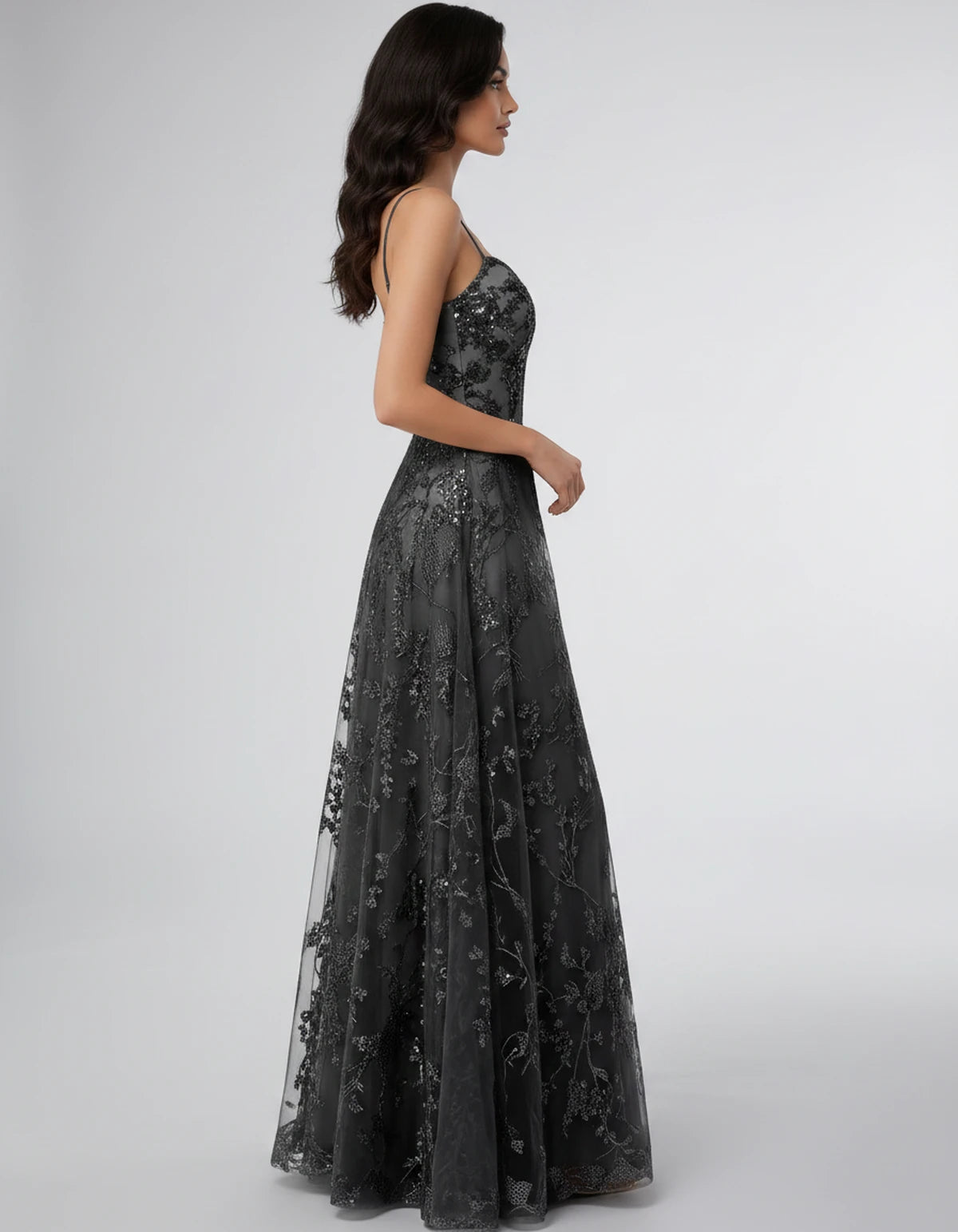 Adriana Maxi Dress — Black | SKU: SD-11659-black-2,SD-11659-black-4,SD-11659-black-6,SD-11659-black-8,SD-11659-black-10,SD-11659-black-12,SD-11659-black-14,SD-11659-black-16,SD-11659-black-16W,SD-11659-black-18W,SD-11659-black-20W,SD-11659-black-22W
