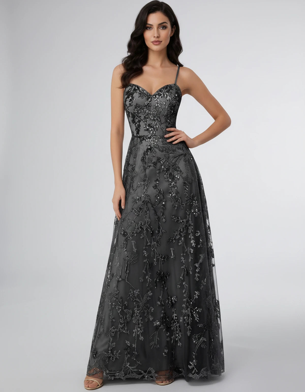 Adriana Maxi Dress — Black | SKU: SD-11659-black-2,SD-11659-black-4,SD-11659-black-6,SD-11659-black-8,SD-11659-black-10,SD-11659-black-12,SD-11659-black-14,SD-11659-black-16,SD-11659-black-16W,SD-11659-black-18W,SD-11659-black-20W,SD-11659-black-22W
