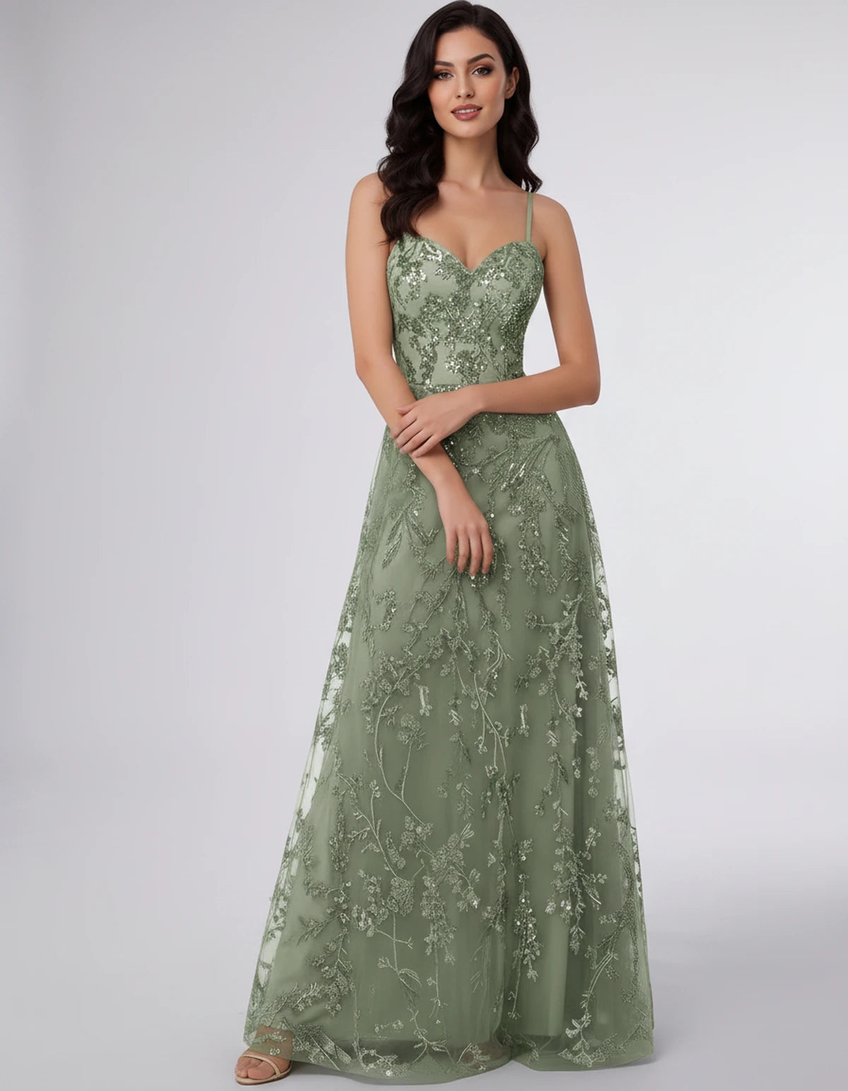 Adriana Maxi Dress — Dusty Green | SKU: SD-11659-dustygreen-2,SD-11659-dustygreen-4,SD-11659-dustygreen-6,SD-11659-dustygreen-8,SD-11659-dustygreen-10,SD-11659-dustygreen-12,SD-11659-dustygreen-14,SD-11659-dustygreen-16,SD-11659-dustygreen-16W,SD-11659-dustygreen-18W,SD-11659-dustygreen-20W,SD-11659-dustygreen-22W