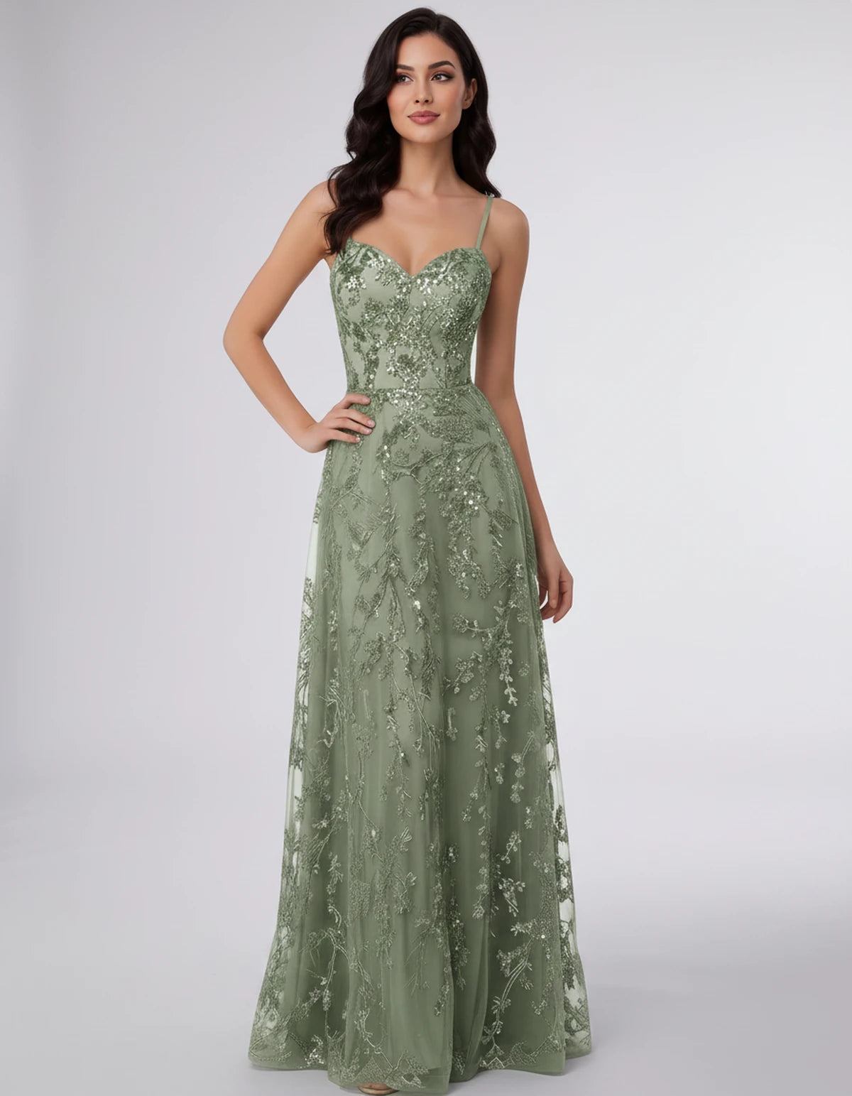 Adriana Maxi Dress — Dusty Green | SKU: SD-11659-dustygreen-2,SD-11659-dustygreen-4,SD-11659-dustygreen-6,SD-11659-dustygreen-8,SD-11659-dustygreen-10,SD-11659-dustygreen-12,SD-11659-dustygreen-14,SD-11659-dustygreen-16,SD-11659-dustygreen-16W,SD-11659-dustygreen-18W,SD-11659-dustygreen-20W,SD-11659-dustygreen-22W