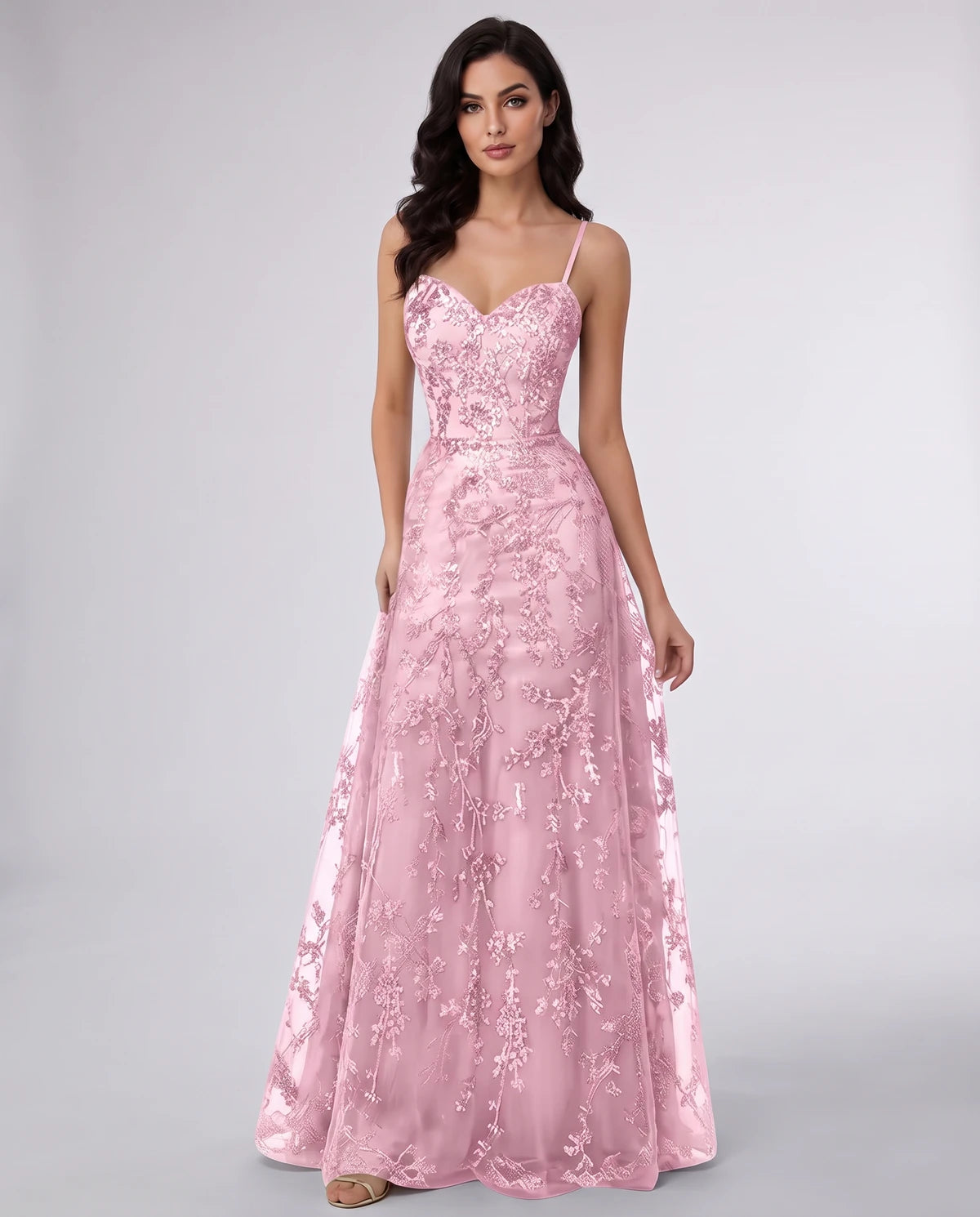 Adriana Maxi Dress — Pink