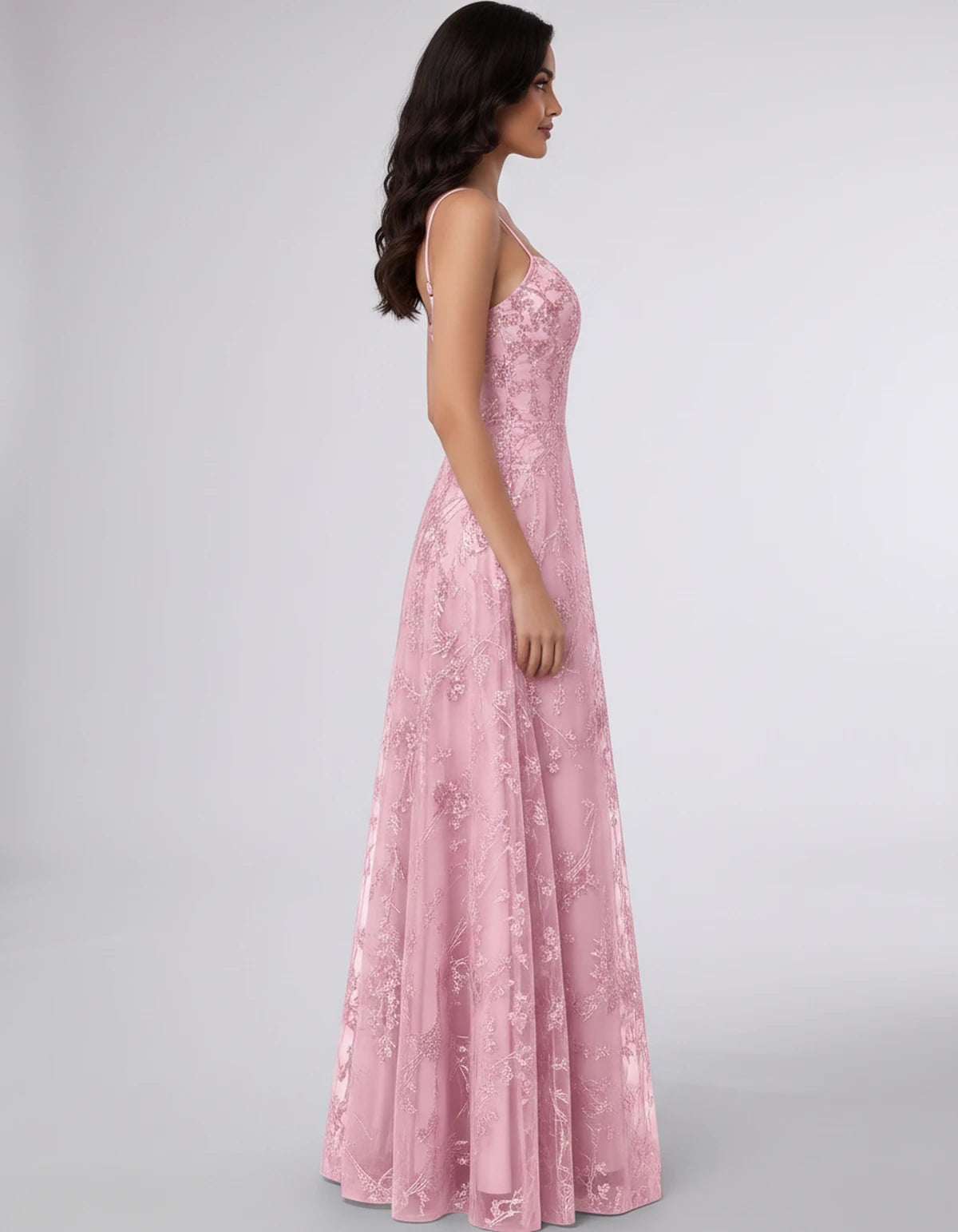 Adriana Maxi Dress — Pink | SKU: SD-11659-pink-2,SD-11659-pink-4,SD-11659-pink-6,SD-11659-pink-8,SD-11659-pink-10,SD-11659-pink-12,SD-11659-pink-14,SD-11659-pink-16,SD-11659-pink-16W,SD-11659-pink-18W,SD-11659-pink-20W,SD-11659-pink-22W