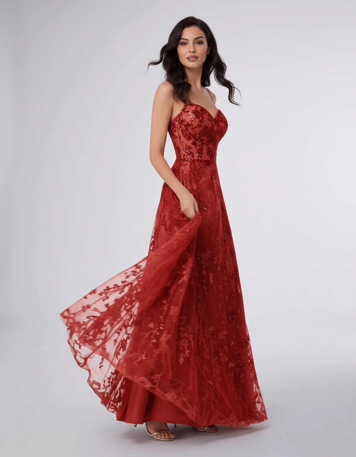 Adriana Maxi Dress — Red | SKU: SD-11659-red-2,SD-11659-red-4,SD-11659-red-6,SD-11659-red-8,SD-11659-red-10,SD-11659-red-12,SD-11659-red-14,SD-11659-red-16,SD-11659-red-16W,SD-11659-red-18W,SD-11659-red-20W,SD-11659-red-22W