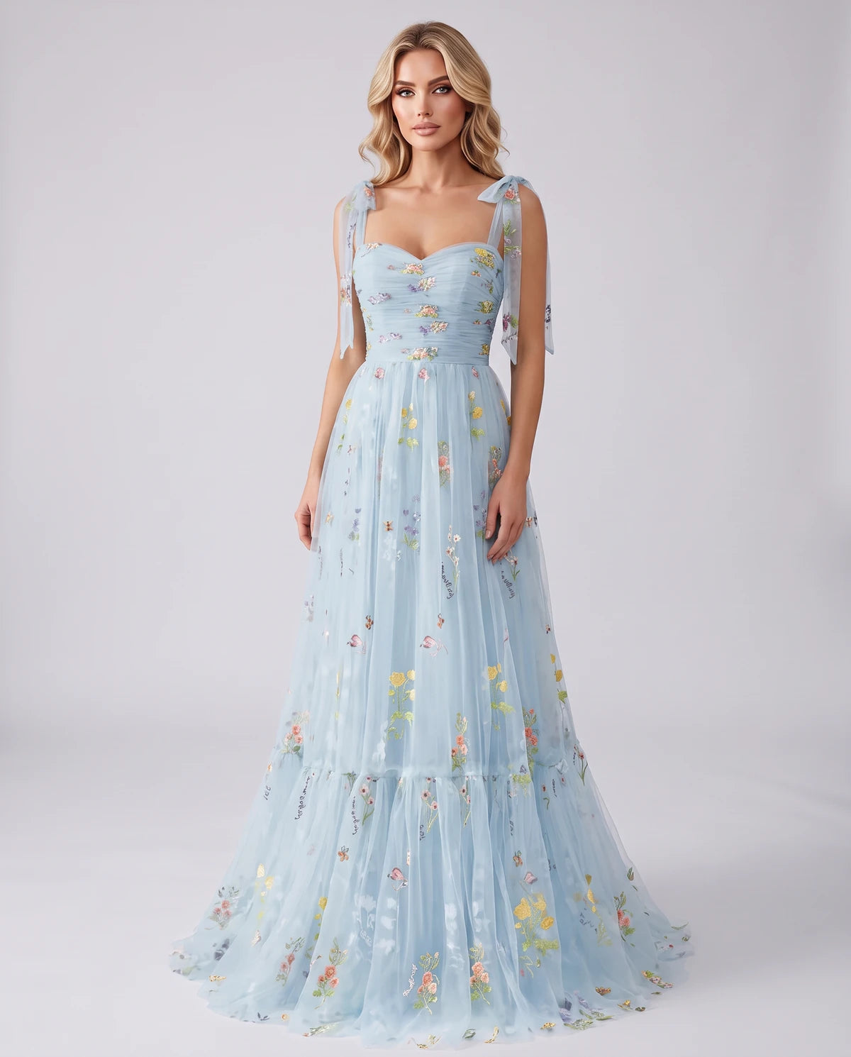 Almeria Maxi Dress — Blue