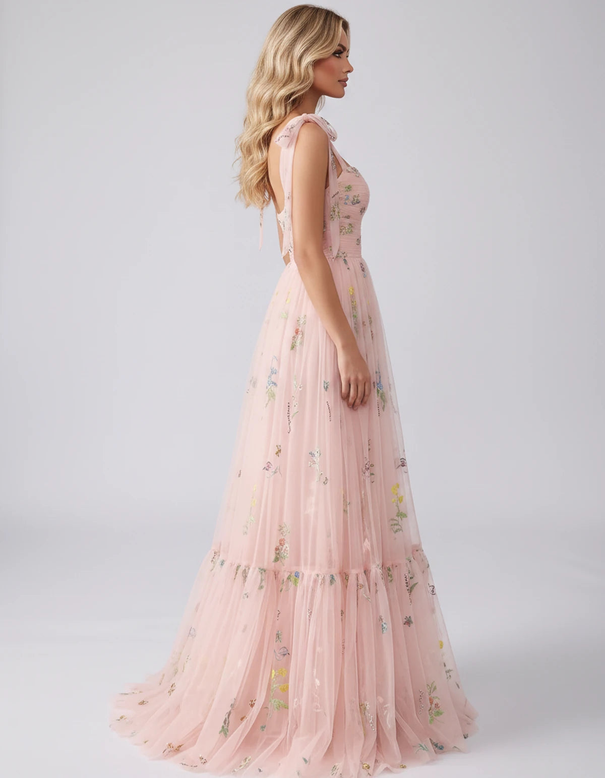 Almeria Maxi Dress — Pink | SKU: SD-25158-pink-2,SD-25158-pink-4,SD-25158-pink-6,SD-25158-pink-8,SD-25158-pink-10,SD-25158-pink-12,SD-25158-pink-14,SD-25158-pink-16,SD-25158-pink-16W,SD-25158-pink-18W,SD-25158-pink-20W,SD-25158-pink-22W