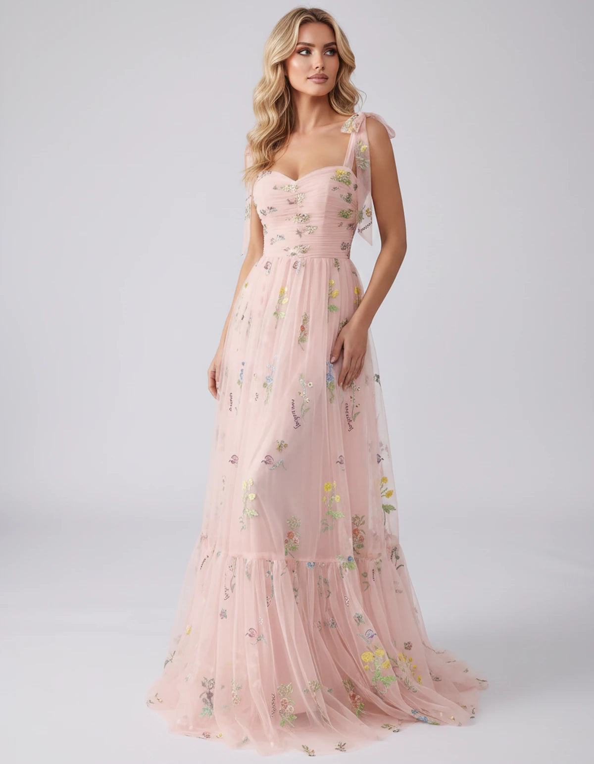 Almeria Maxi Dress — Pink | SKU: SD-25158-pink-2,SD-25158-pink-4,SD-25158-pink-6,SD-25158-pink-8,SD-25158-pink-10,SD-25158-pink-12,SD-25158-pink-14,SD-25158-pink-16,SD-25158-pink-16W,SD-25158-pink-18W,SD-25158-pink-20W,SD-25158-pink-22W