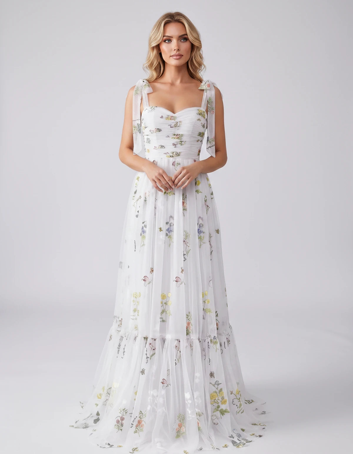 Almeria Maxi Dress — White | SKU: SD-25158-white-2,SD-25158-white-4,SD-25158-white-6,SD-25158-white-8,SD-25158-white-10,SD-25158-white-12,SD-25158-white-14,SD-25158-white-16,SD-25158-white-16W,SD-25158-white-18W,SD-25158-white-20W,SD-25158-white-22W