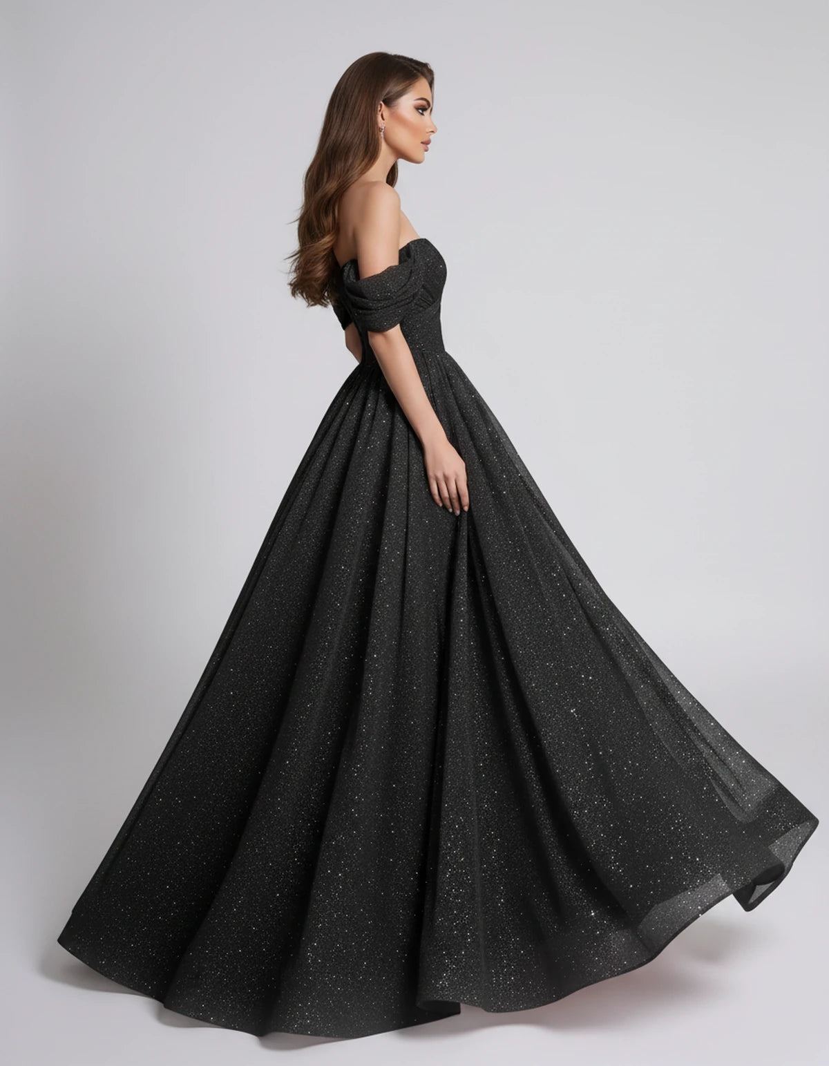 Alouette Maxi Dress — Black | SKU: SD-19817-black-2,SD-19817-black-4,SD-19817-black-6,SD-19817-black-8,SD-19817-black-10,SD-19817-black-12,SD-19817-black-14,SD-19817-black-16,SD-19817-black-16W,SD-19817-black-18W,SD-19817-black-20W,SD-19817-black-22W