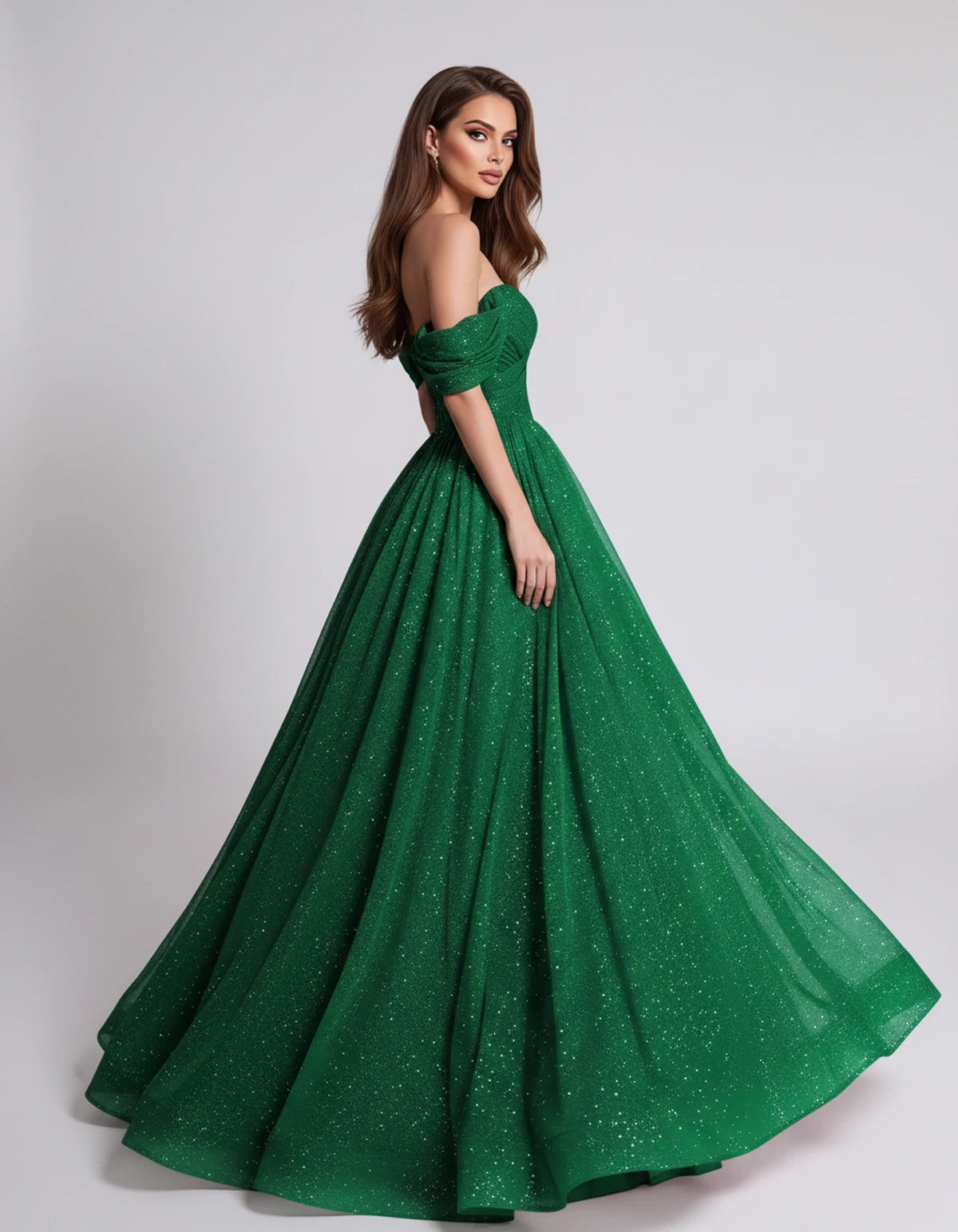 Alouette Maxi Dress — Green | SKU: SD-19817-green-2,SD-19817-green-4,SD-19817-green-6,SD-19817-green-8,SD-19817-green-10,SD-19817-green-12,SD-19817-green-14,SD-19817-green-16,SD-19817-green-16W,SD-19817-green-18W,SD-19817-green-20W,SD-19817-green-22W