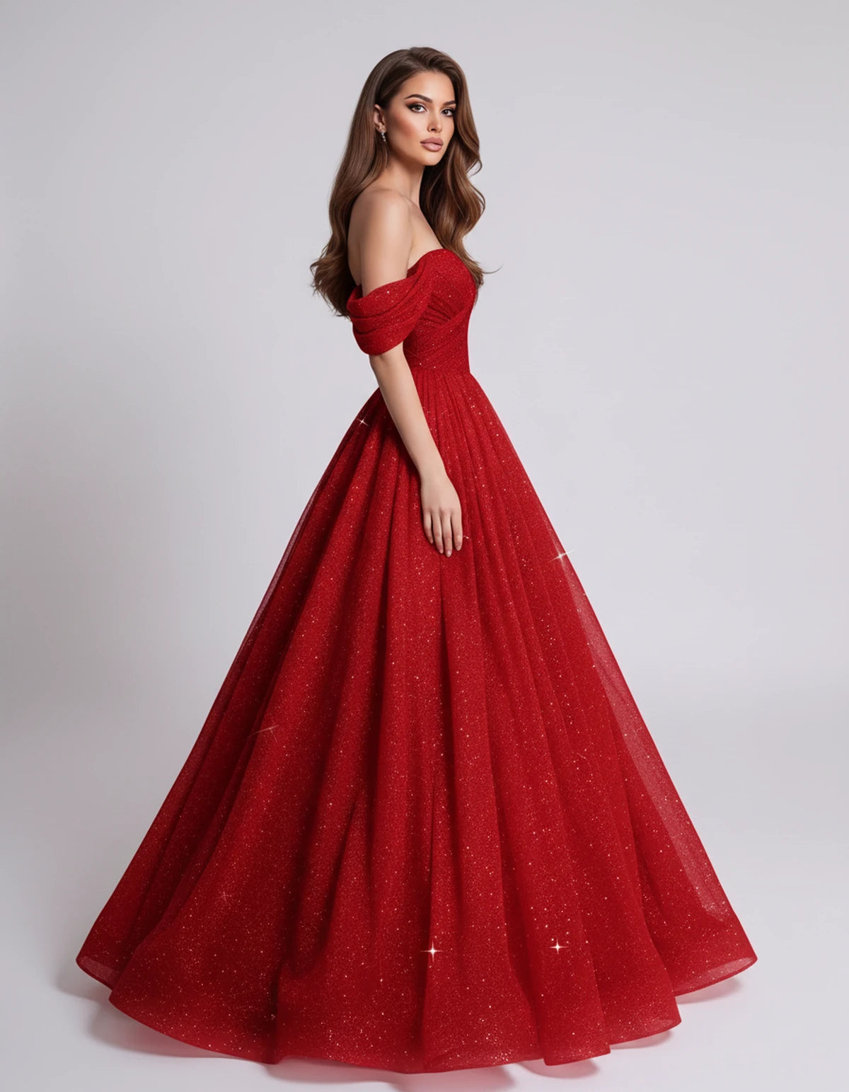 Alouette Maxi Dress — Red | SKU: SD-19817-red-2,SD-19817-red-4,SD-19817-red-6,SD-19817-red-8,SD-19817-red-10,SD-19817-red-12,SD-19817-red-14,SD-19817-red-16,SD-19817-red-16W,SD-19817-red-18W,SD-19817-red-20W,SD-19817-red-22W