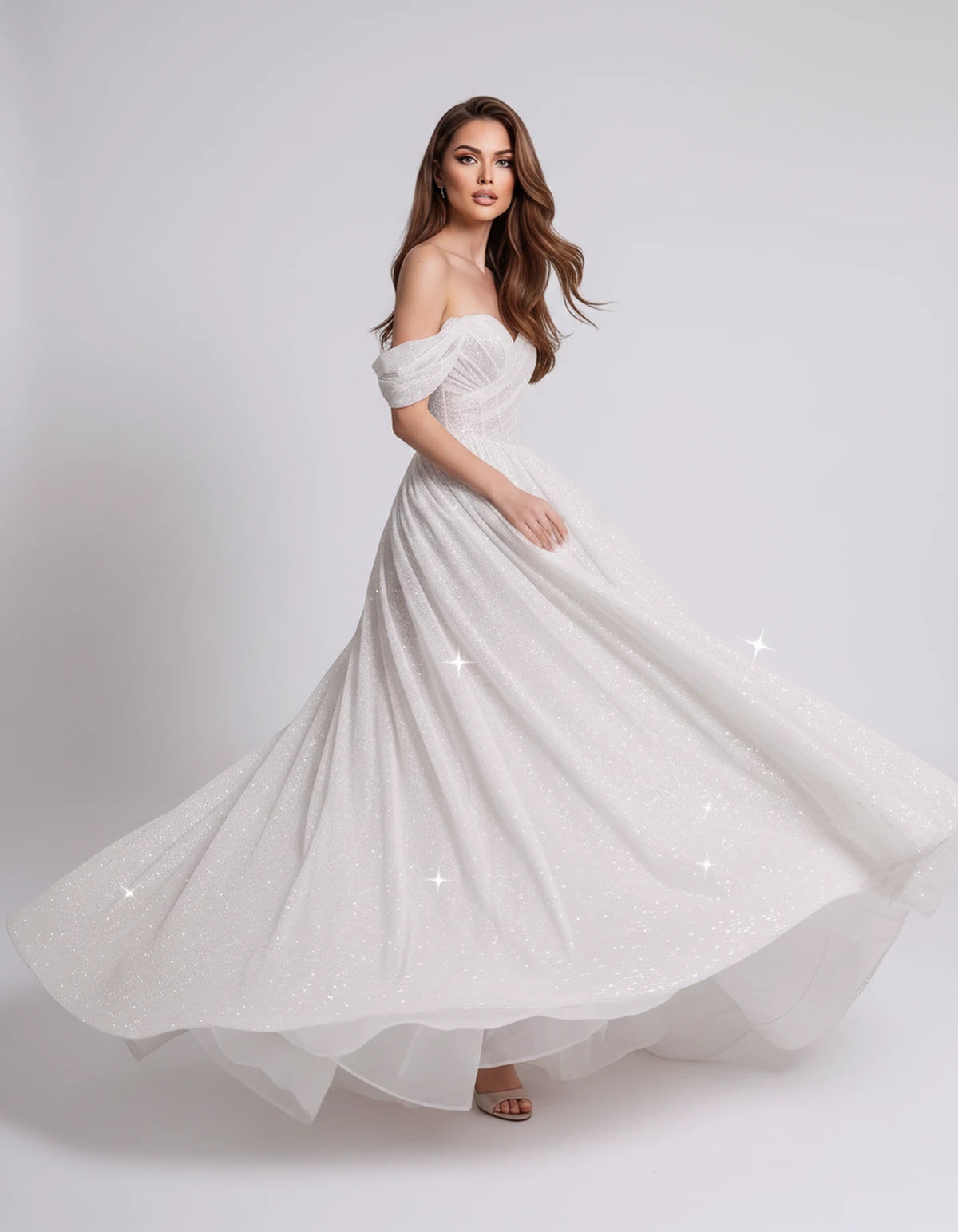 Alouette Maxi Dress — White | SKU: SD-19817-white-2,SD-19817-white-4,SD-19817-white-6,SD-19817-white-8,SD-19817-white-10,SD-19817-white-12,SD-19817-white-14,SD-19817-white-16,SD-19817-white-16W,SD-19817-white-18W,SD-19817-white-20W,SD-19817-white-22W