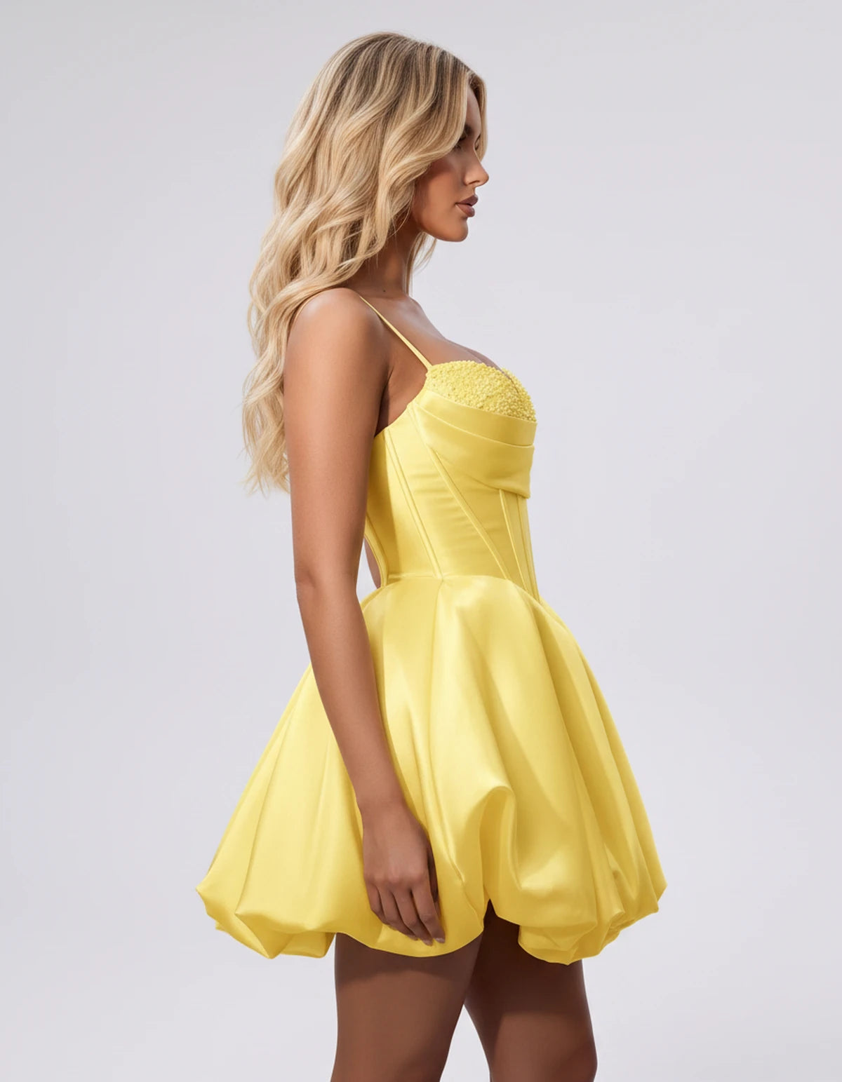 Althea Mini Dress — Yellow | SKU: SD-82973-yellow-2,SD-82973-yellow-4,SD-82973-yellow-6,SD-82973-yellow-8,SD-82973-yellow-10,SD-82973-yellow-12,SD-82973-yellow-14,SD-82973-yellow-16,SD-82973-yellow-16W,SD-82973-yellow-18W,SD-82973-yellow-20W,SD-82973-yellow-22W