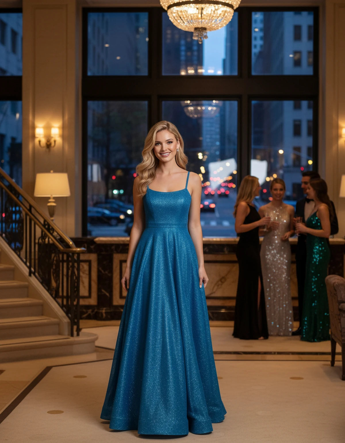 Amalfi Maxi Dress — Blue | SKU: SD-51477-blue-2,SD-51477-blue-4,SD-51477-blue-6,SD-51477-blue-8,SD-51477-blue-10,SD-51477-blue-12,SD-51477-blue-14,SD-51477-blue-16,SD-51477-blue-16W,SD-51477-blue-18W,SD-51477-blue-20W,SD-51477-blue-22W