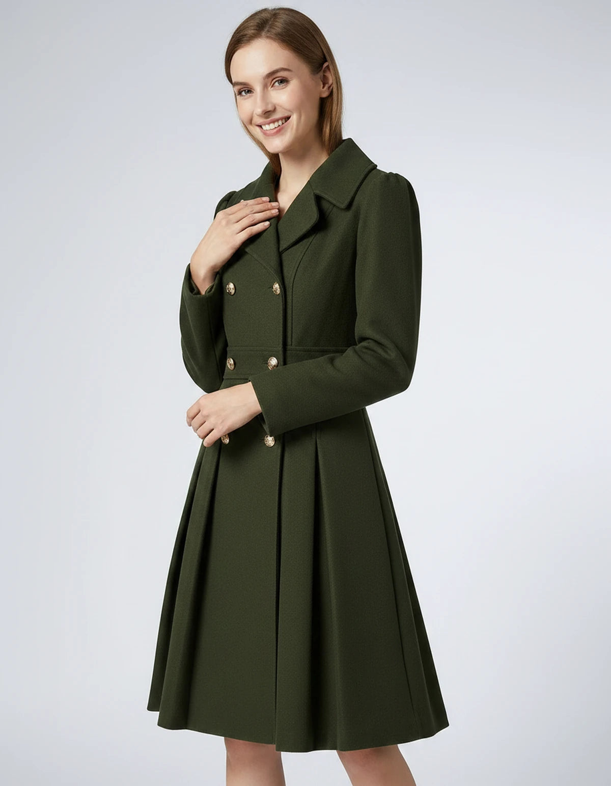Amarante Skirt — Army Green | SKU: SD-68120-armygreen-XS,SD-68120-armygreen-S,SD-68120-armygreen-M,SD-68120-armygreen-L,SD-68120-armygreen-XL,SD-68120-armygreen-2XL