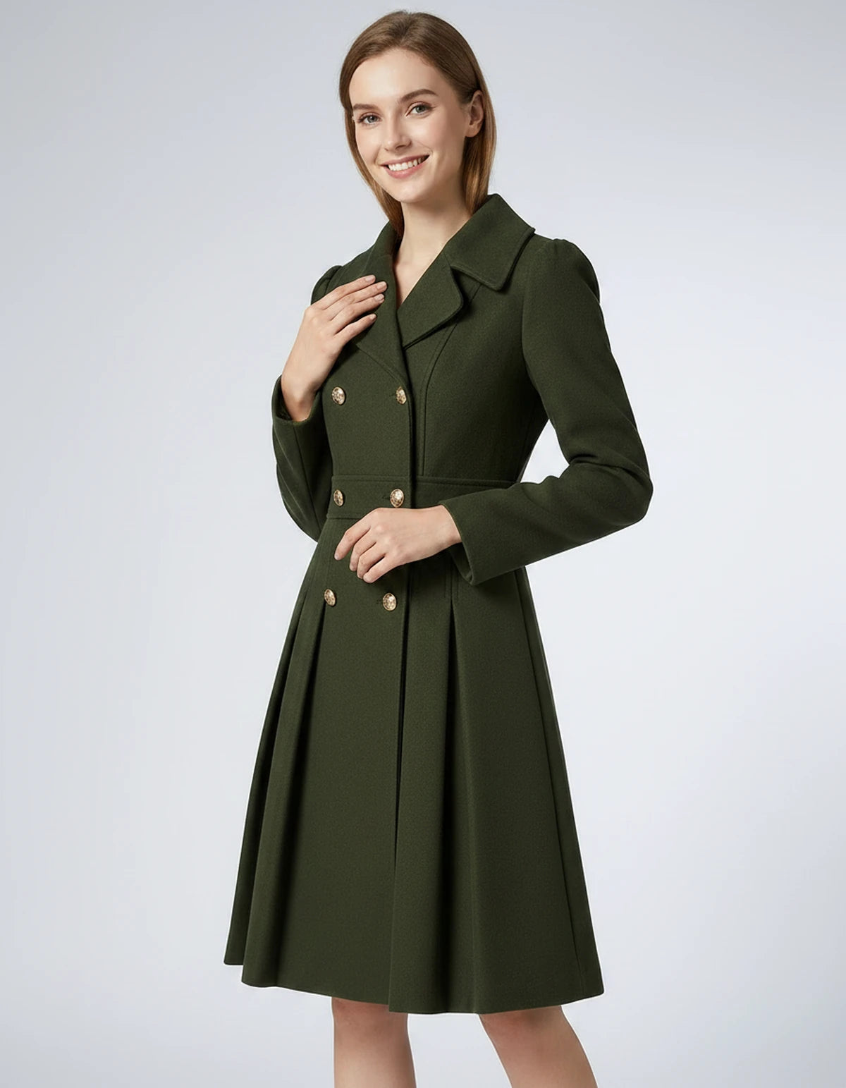 Amarante Skirt — Army Green | SKU: SD-68120-armygreen-XS,SD-68120-armygreen-S,SD-68120-armygreen-M,SD-68120-armygreen-L,SD-68120-armygreen-XL,SD-68120-armygreen-2XL